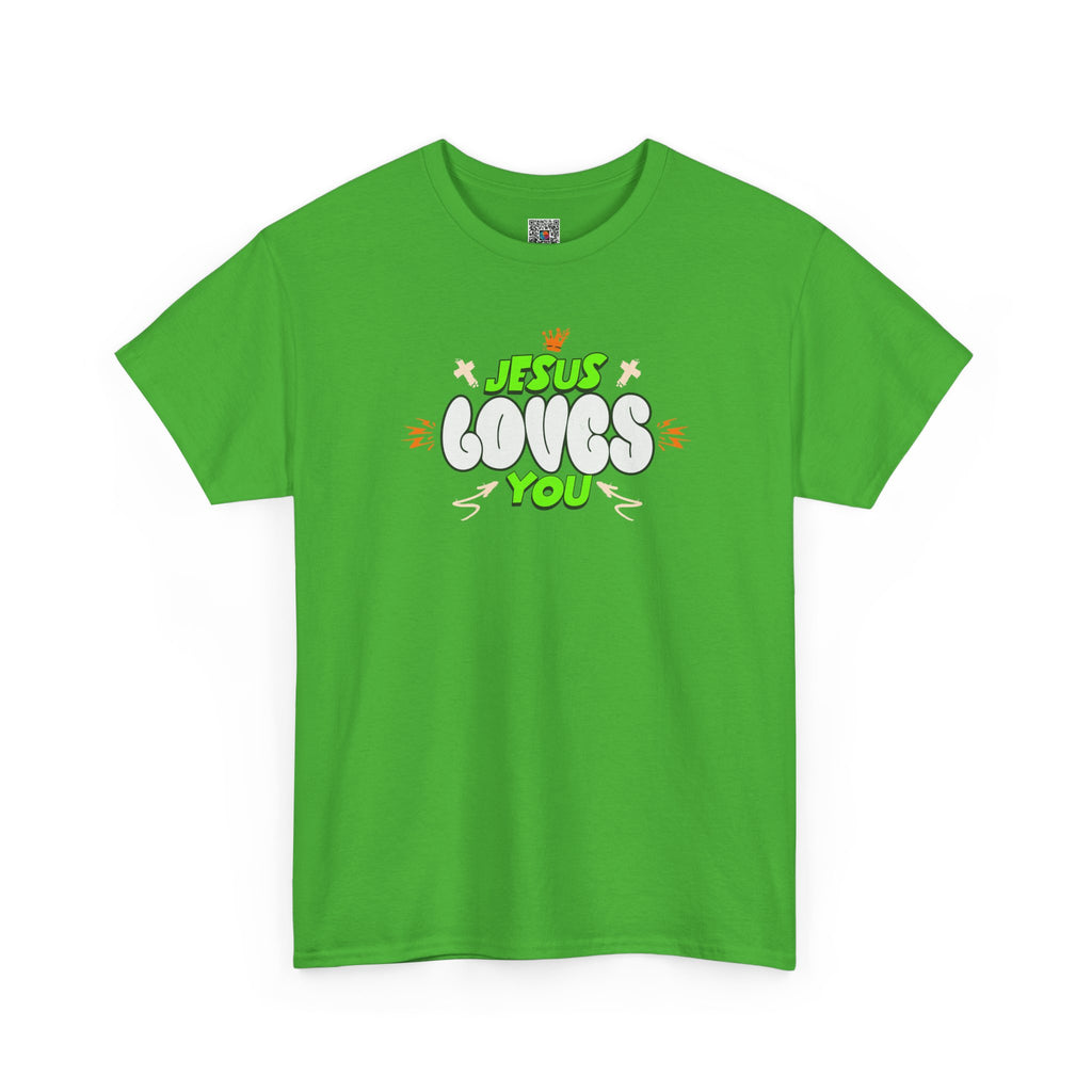 Jesus Loves You T-Shirt | Retro Bubble Gospel Tee | Cr8tive Designs