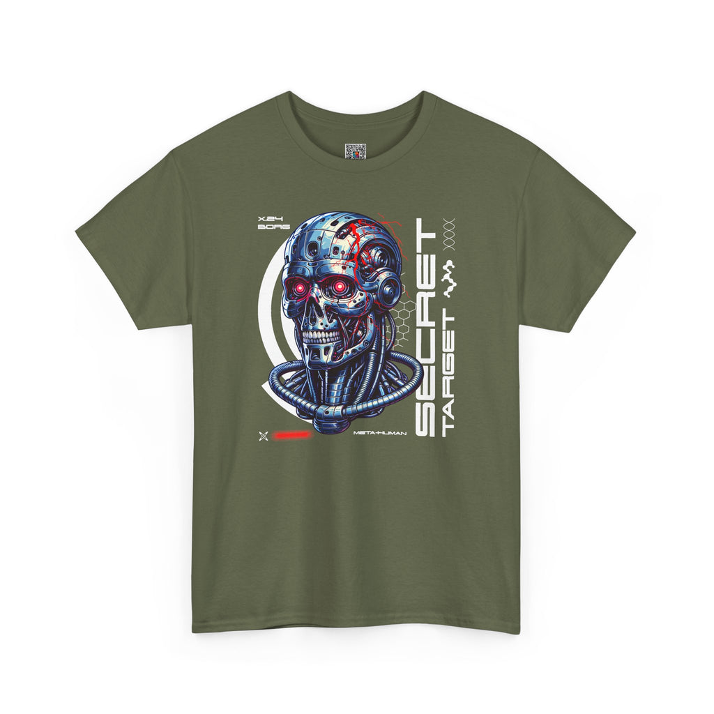 Cybernetic Skull | Futuristic Sci-Fi Graphic T-Shirt | Cr8tive Designs