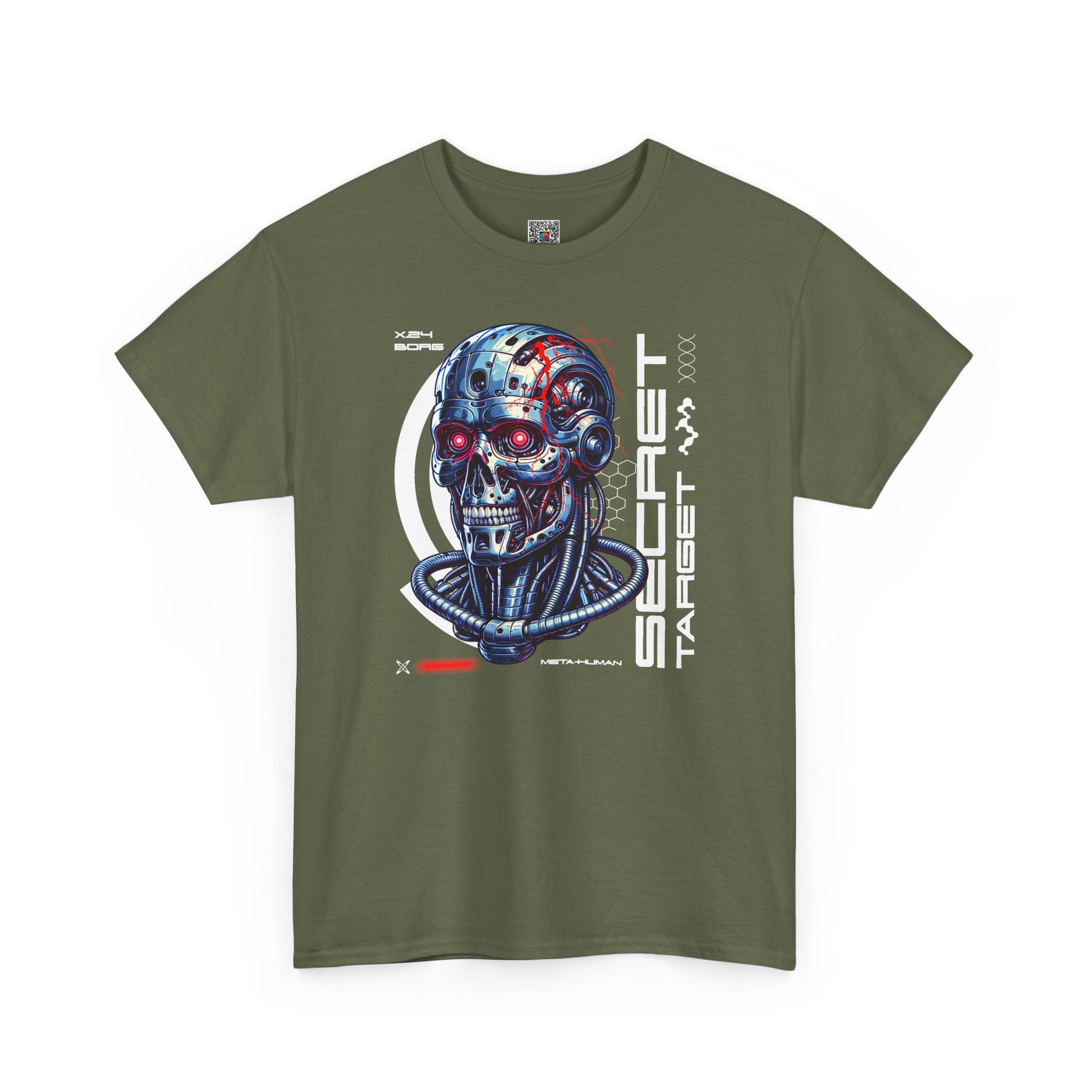 Cybernetic Skull | Futuristic Sci-Fi Graphic T-Shirt | Cr8tive Designs