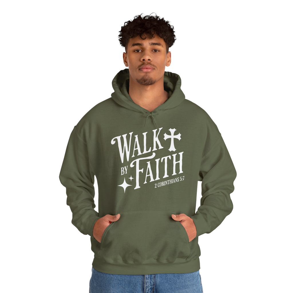Walk by Faith | Christian Scripture Hoodie | Cr8tive Designs
