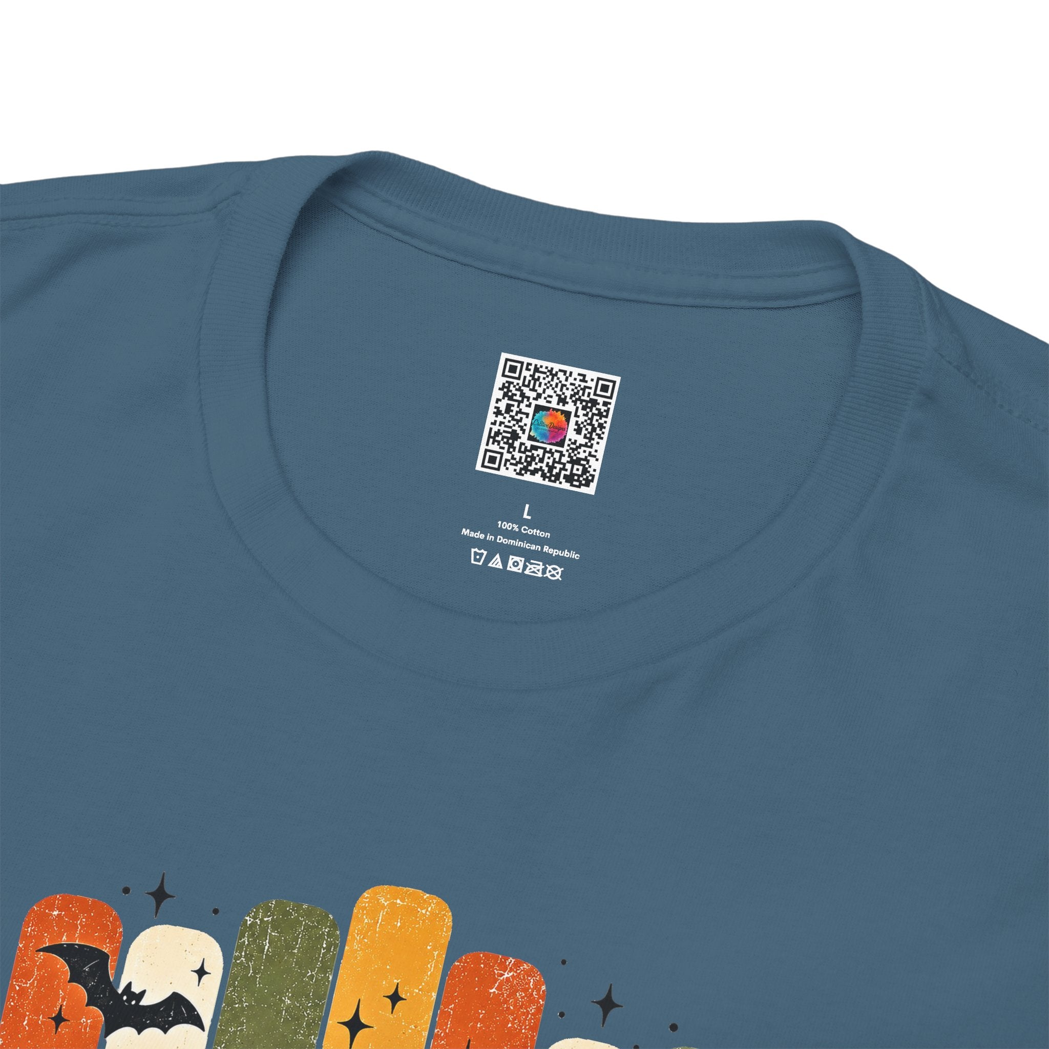 Retro Halloween Characters Tee | Cute Pumpkin Patch Graphic T-Shirt | Cr8tive Designs