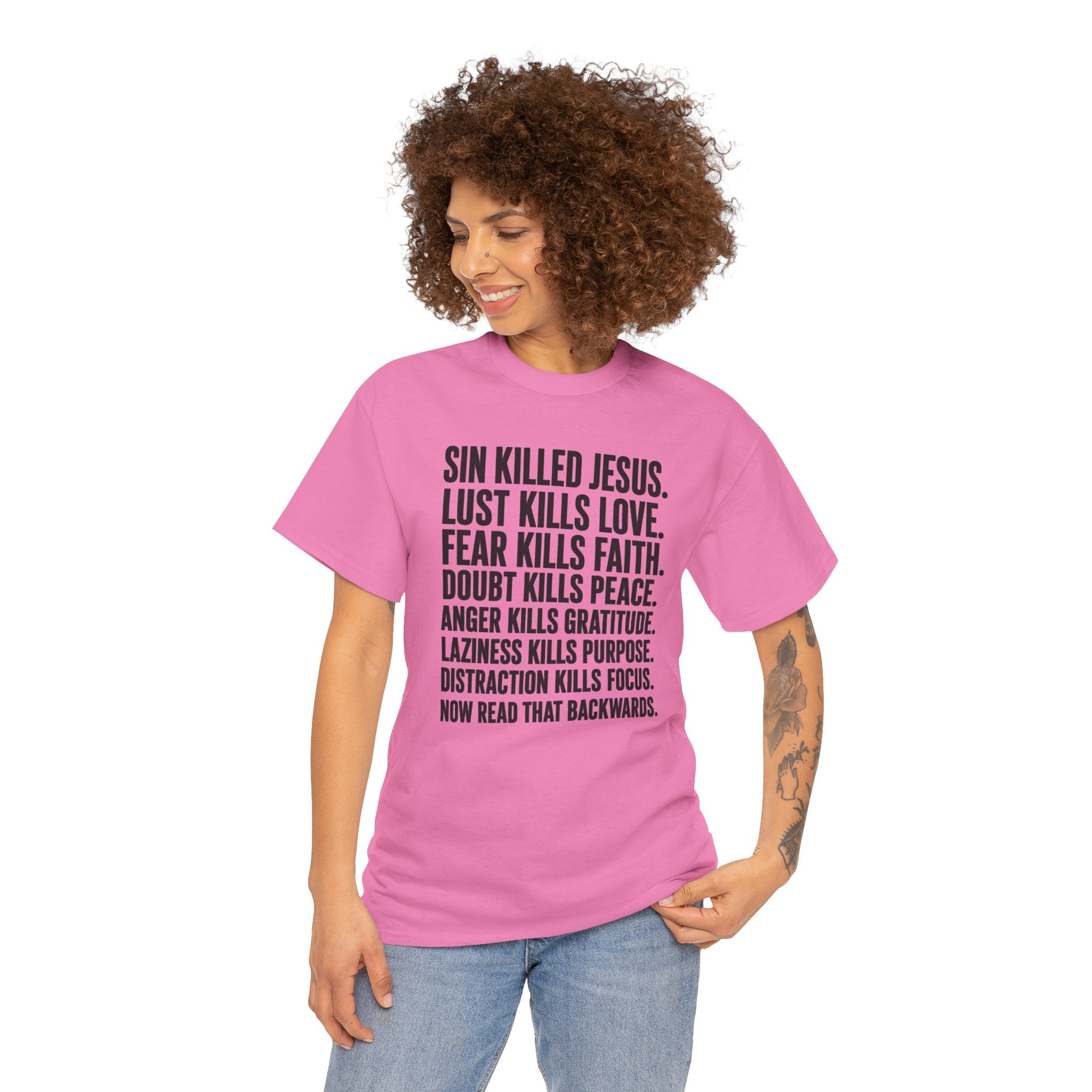 Now Read That Backwards | Bold Christian Faith Statement T-Shirt | Cr8tive Designs