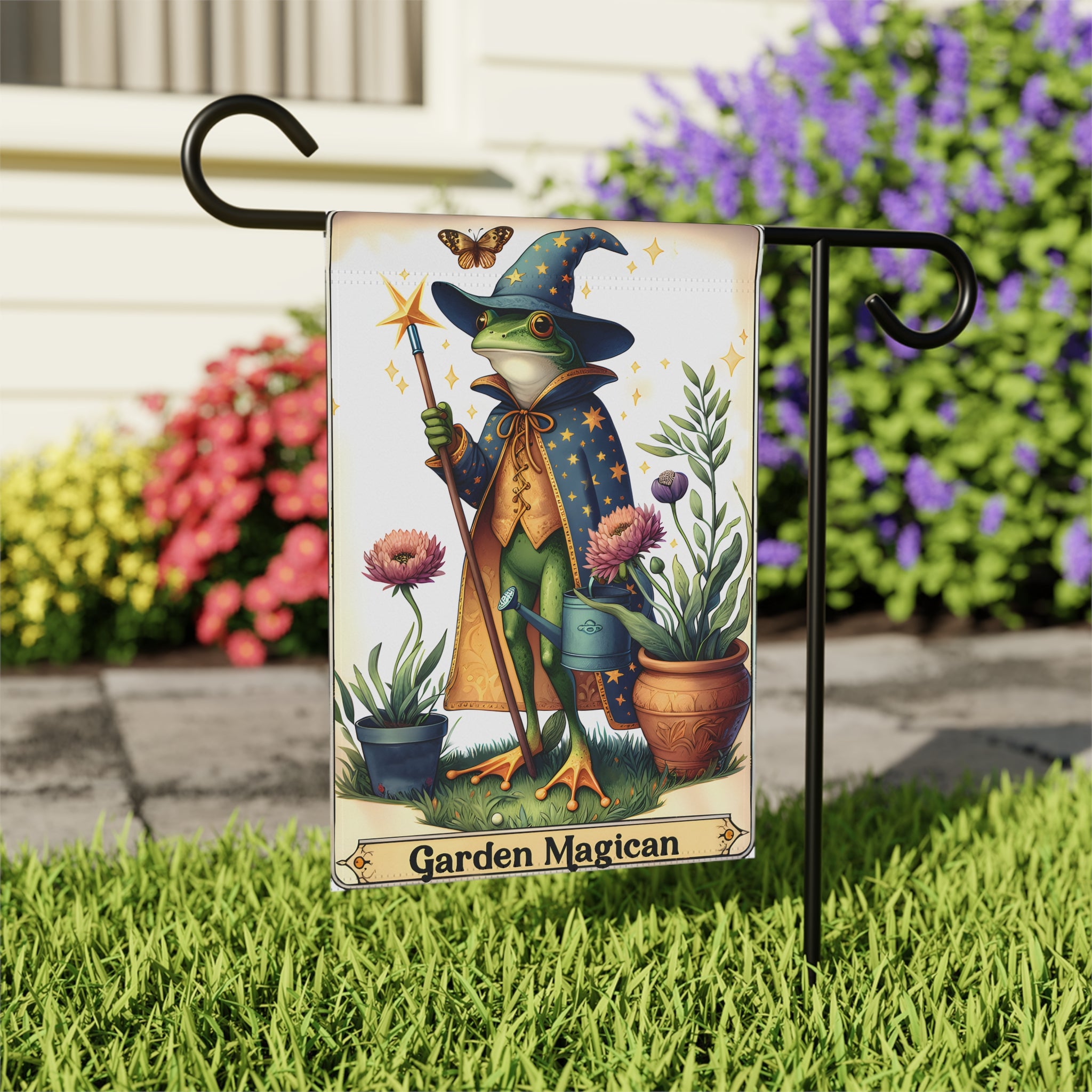 Garden Magician Witch Garden Flag | Whimsical Garden Decor | Cr8tive Designs