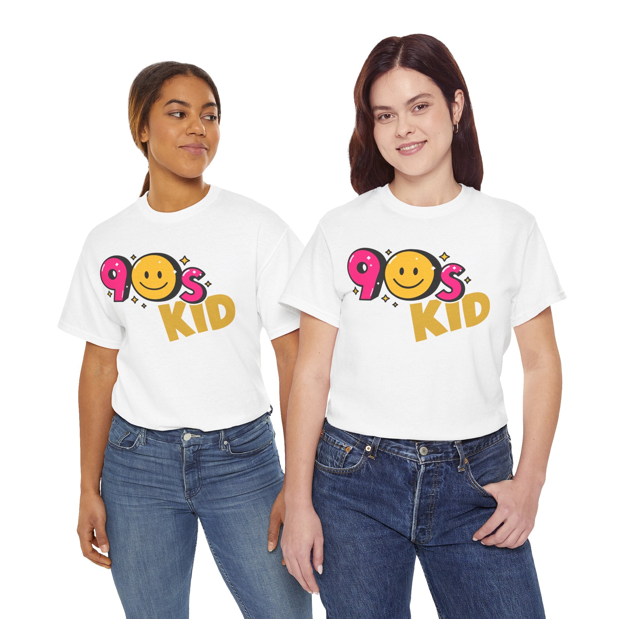 90s Kid Retro Smiley Graphic T-Shirt