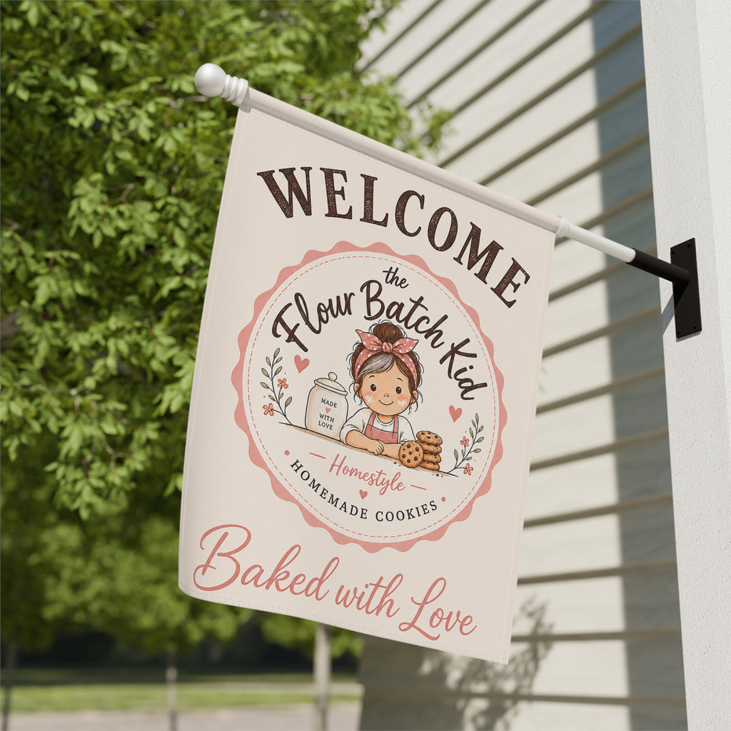 The Flour Batch Kid Welcome House Banner | Custom House Flag 2.0 | Cr8tive Designs