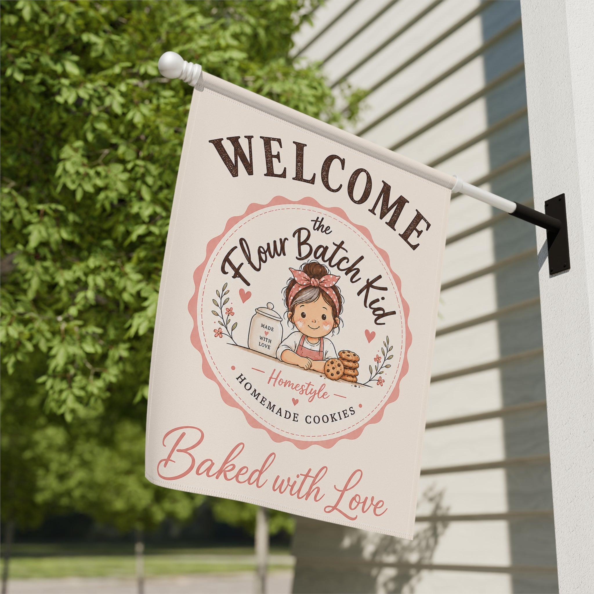 The Flour Batch Kid Welcome House Banner | Custom House Flag 2.0 | Cr8tive Designs