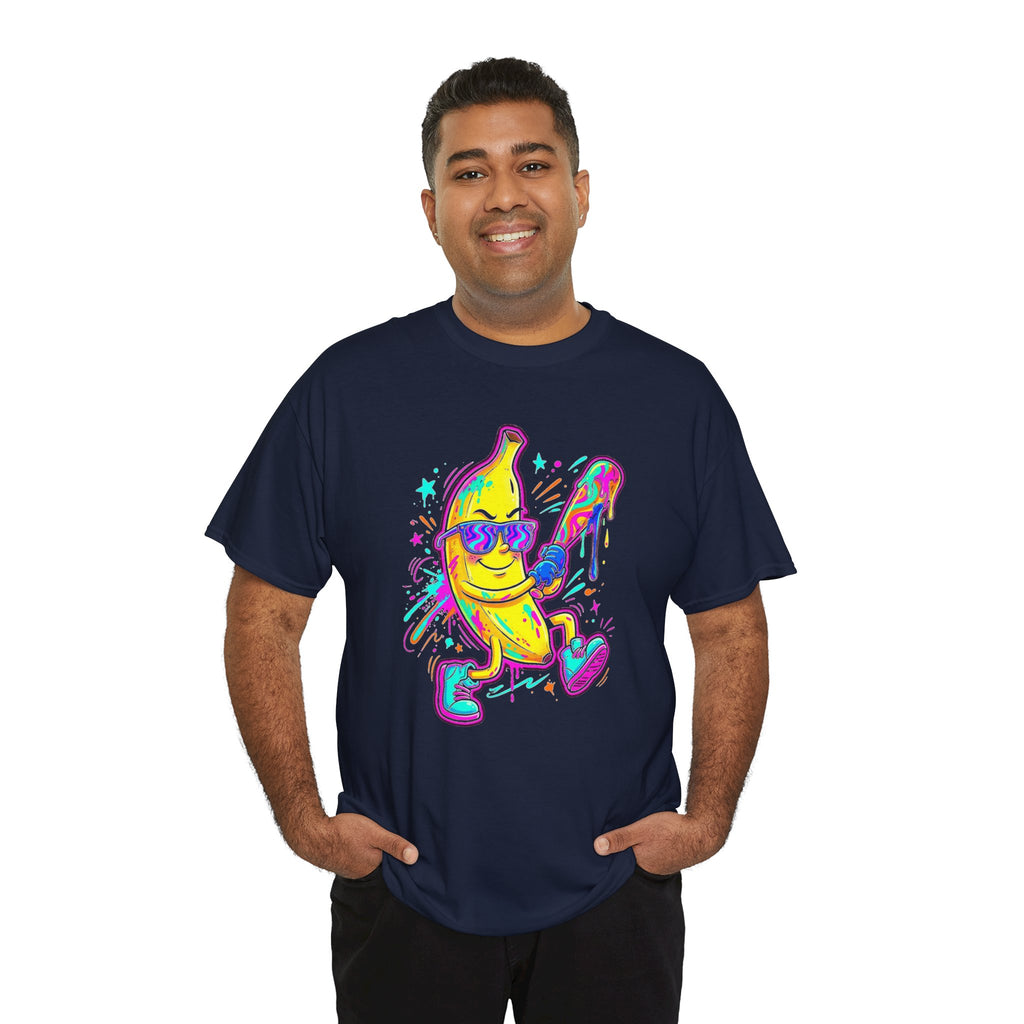Banana Baseball Graphic T-Shirt | Neon Streetwear Tee | Cr8tive Designs