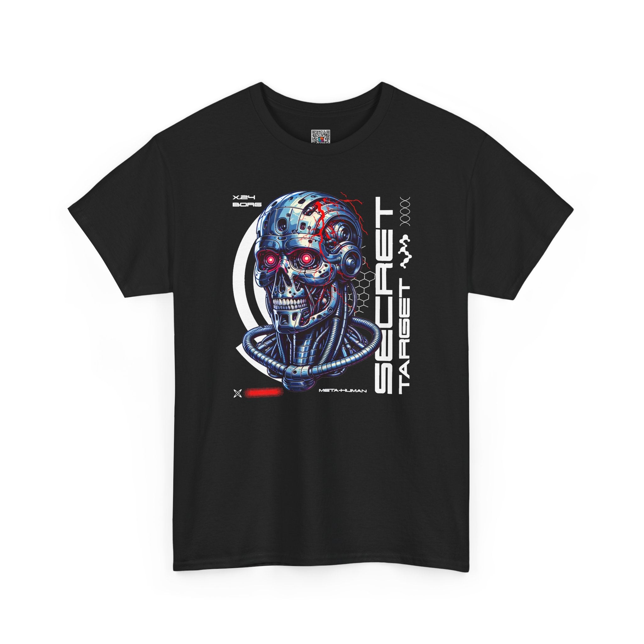 Cybernetic Skull | Futuristic Sci-Fi Graphic T-Shirt | Cr8tive Designs