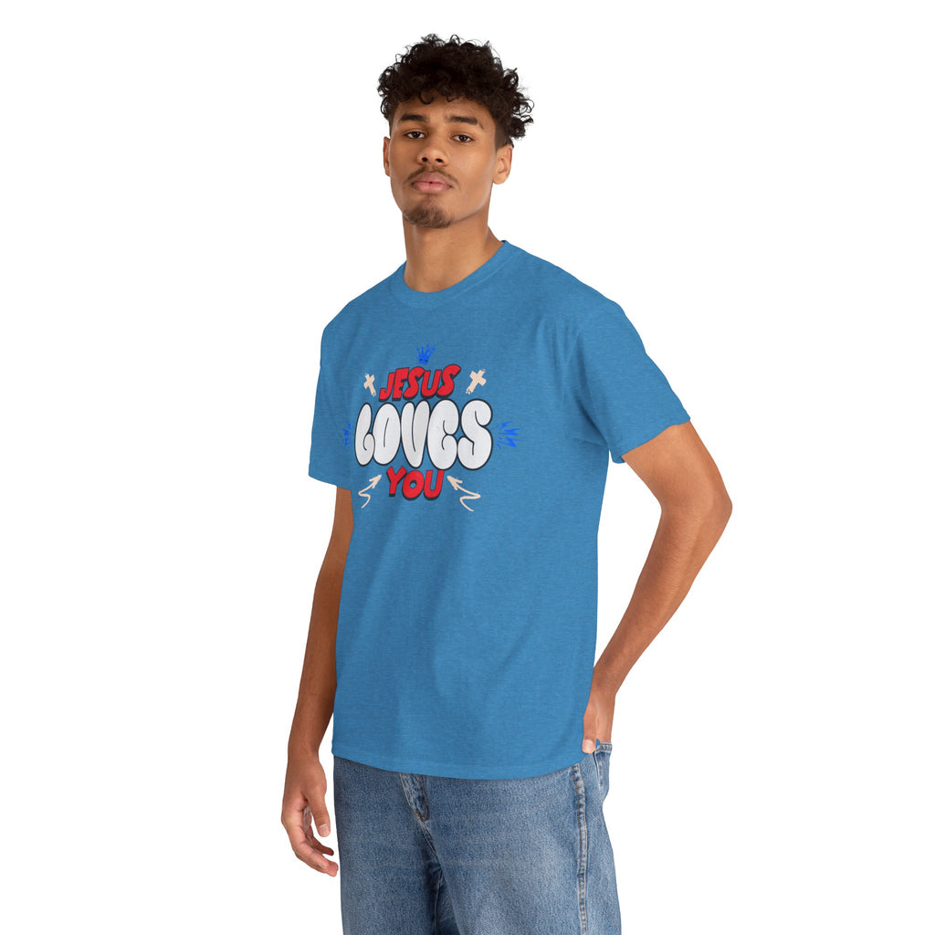 Jesus Loves You T-Shirt | Christian Faith Graphic Tee | Cr8tive Designs
