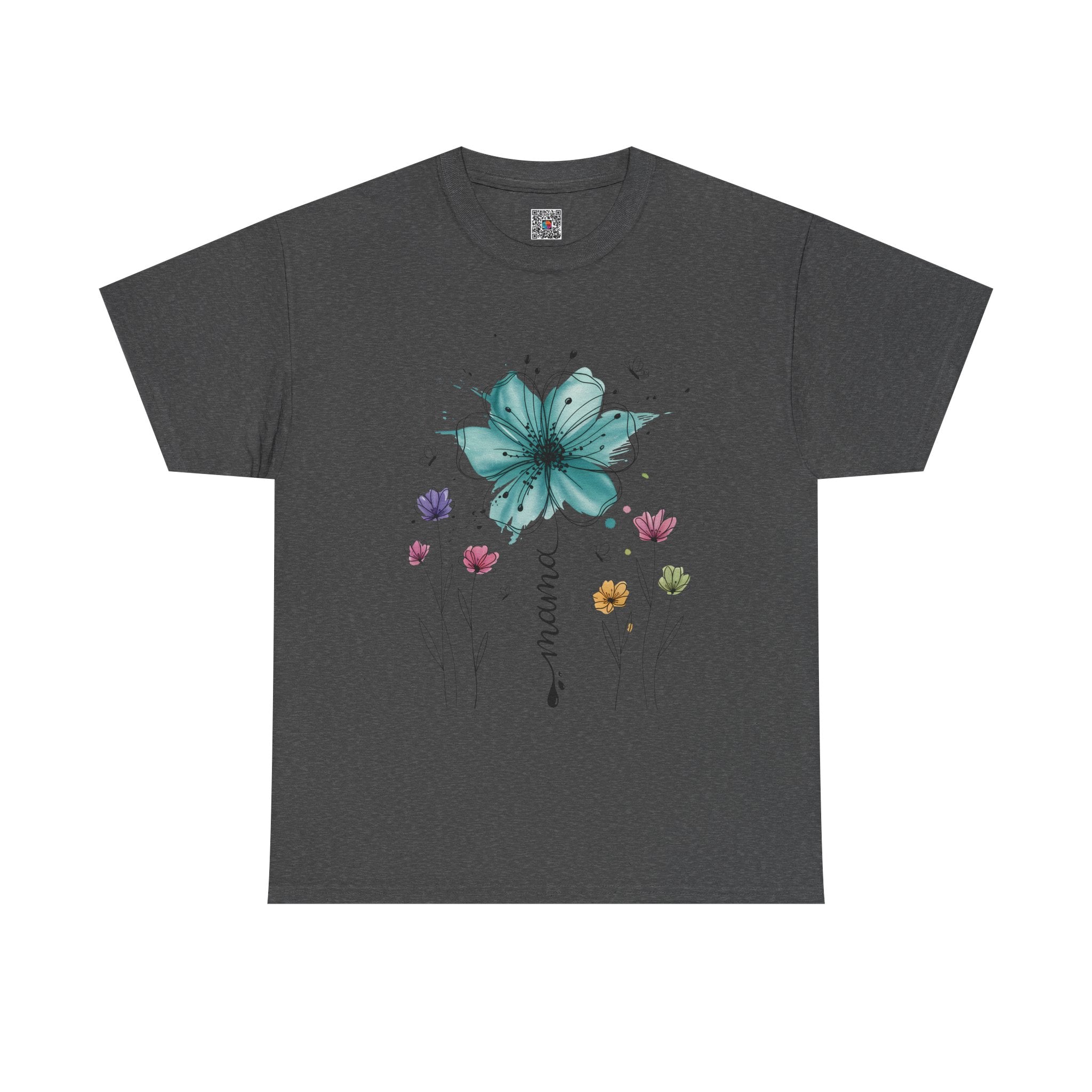 Watercolor Floral Burst T-Shirt – Colorful Artistic Flower Graphic Tee | Cr8tive Designs