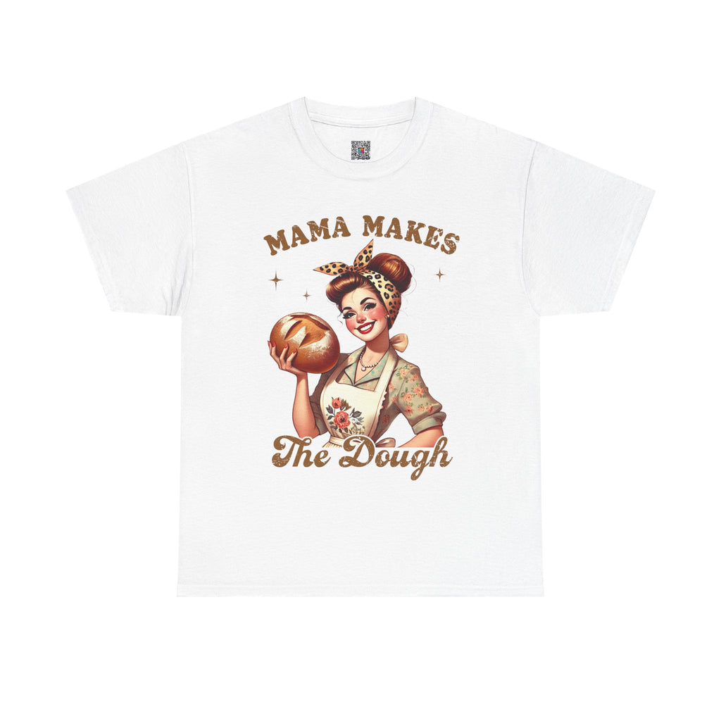 Mama Makes the Dough Graphic Tee – Funny Mom Shirt, Retro Vintage Style, Cute Mom Design | Cr8tive Designs