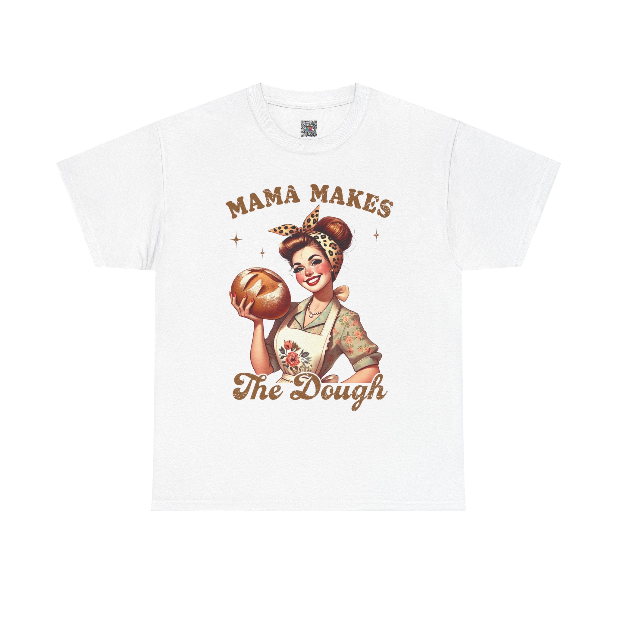 Mama Makes the Dough Graphic Tee – Funny Mom Shirt, Retro Vintage Style, Cute Mom Design | Cr8tive Designs
