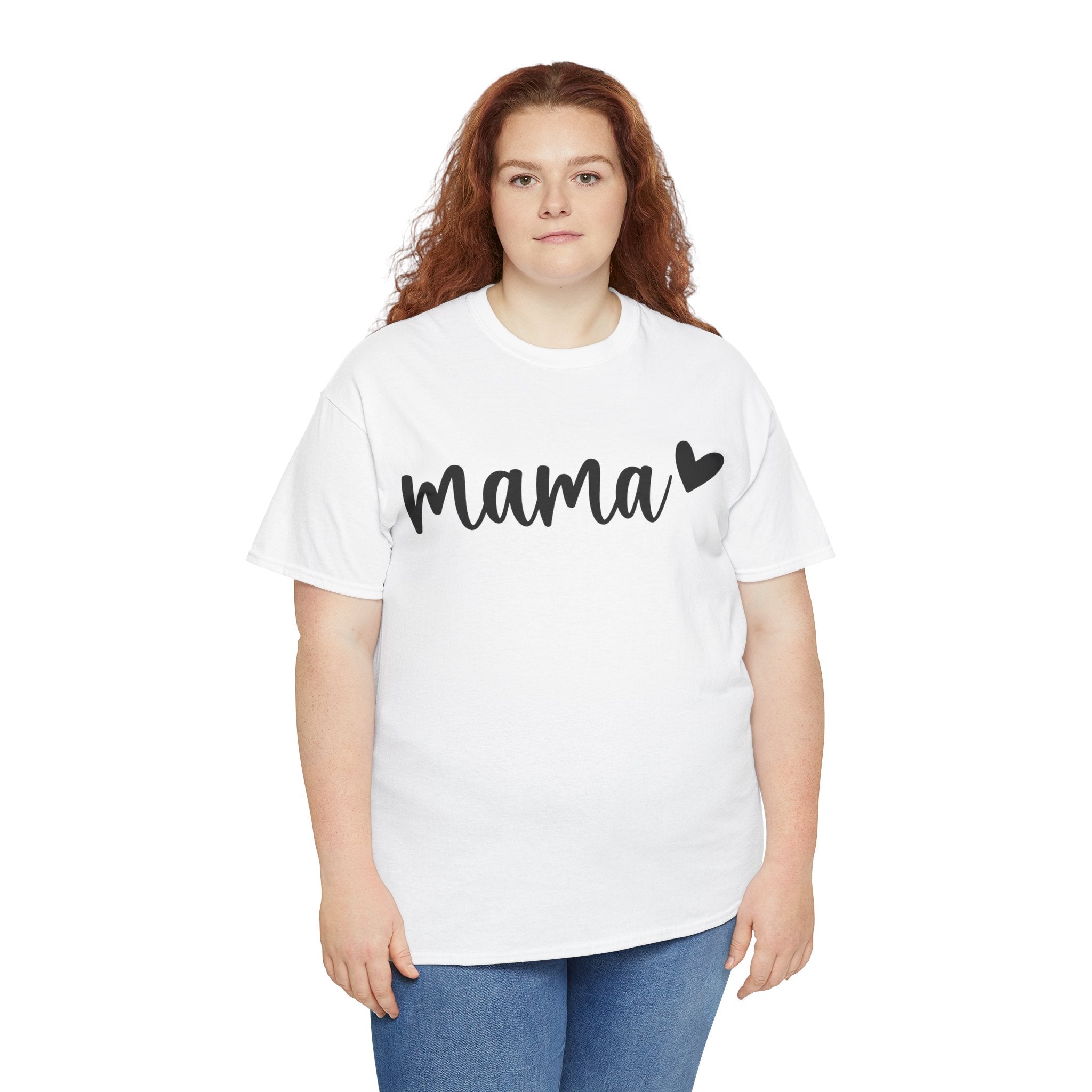 Mama Script Tee – Inspirational Motherhood Shirt, Soft Minimalist Mom Graphic T-Shirt | Cr8tive Designs