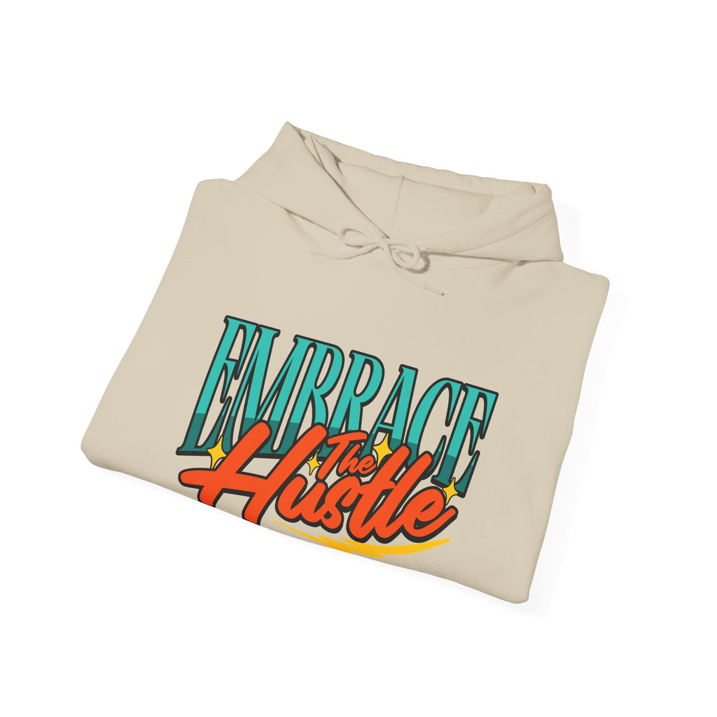 Embrace the Hustle | Bold Retro Motivational Hoodie | Cr8tive Designs