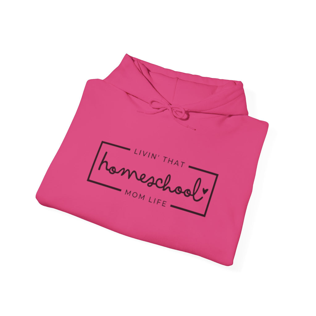 Homeschool Mom Hoodie — Cozy "Homeschool" Script Pullover for Parents