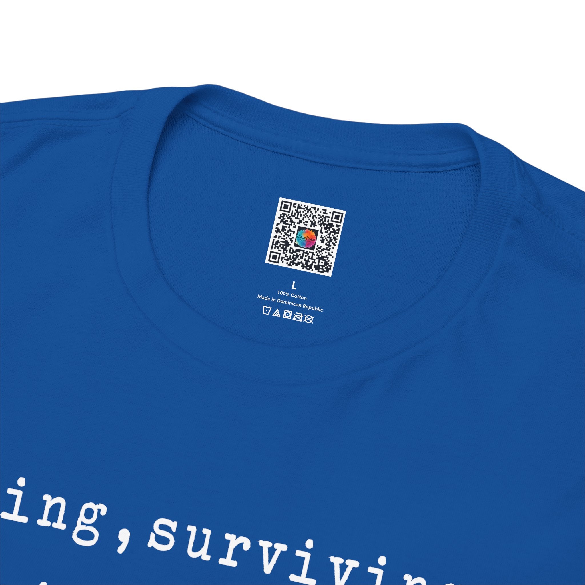 Thriving, Surviving, and Occasionally Crying T-Shirt | Funny Anxiety Quote Tee | Relatable Humor Shirt | Cr8tive Designs