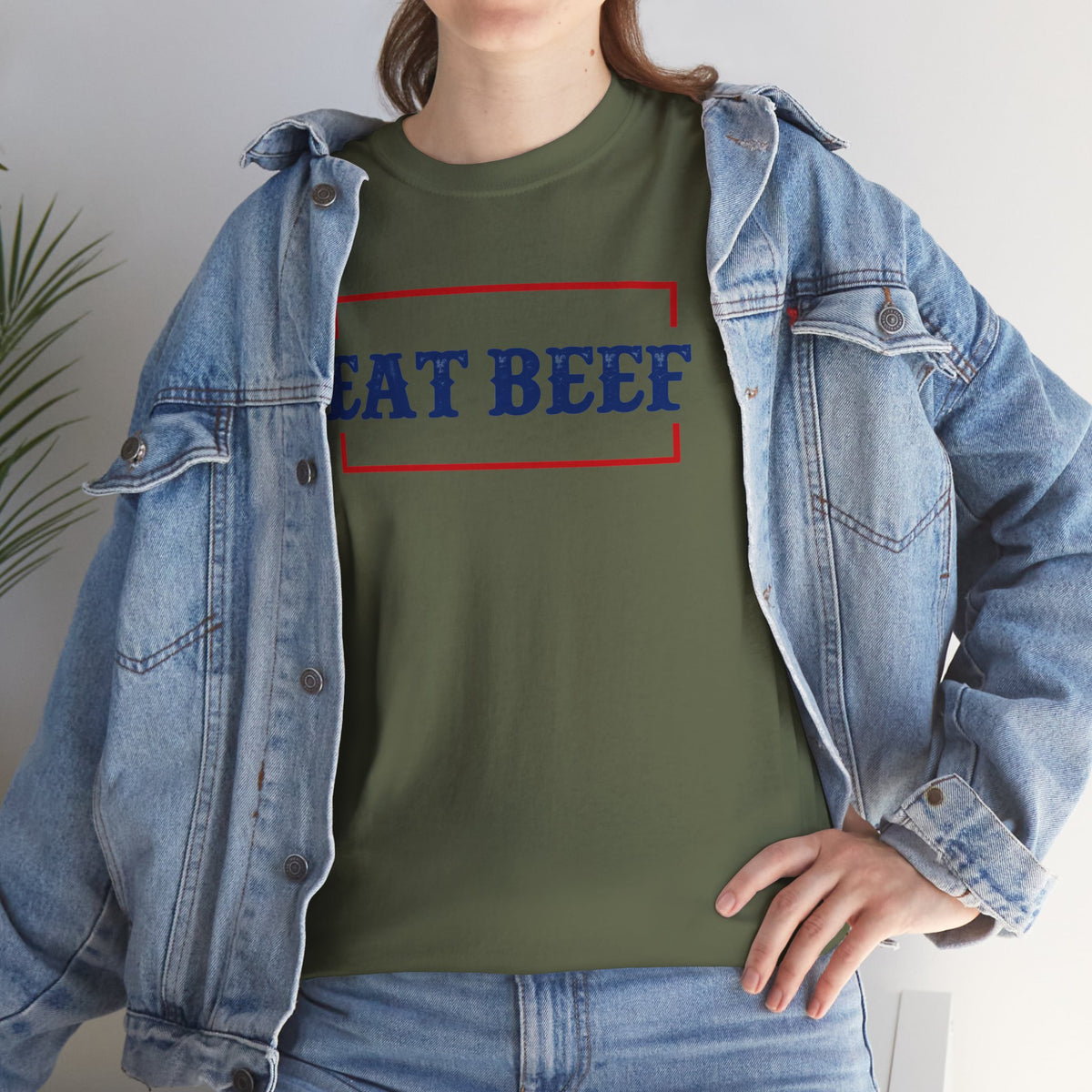 Eat Beef T-Shirt | Rustic Western Cattle Ranch Graphic Tee | Cr8tive Designs
