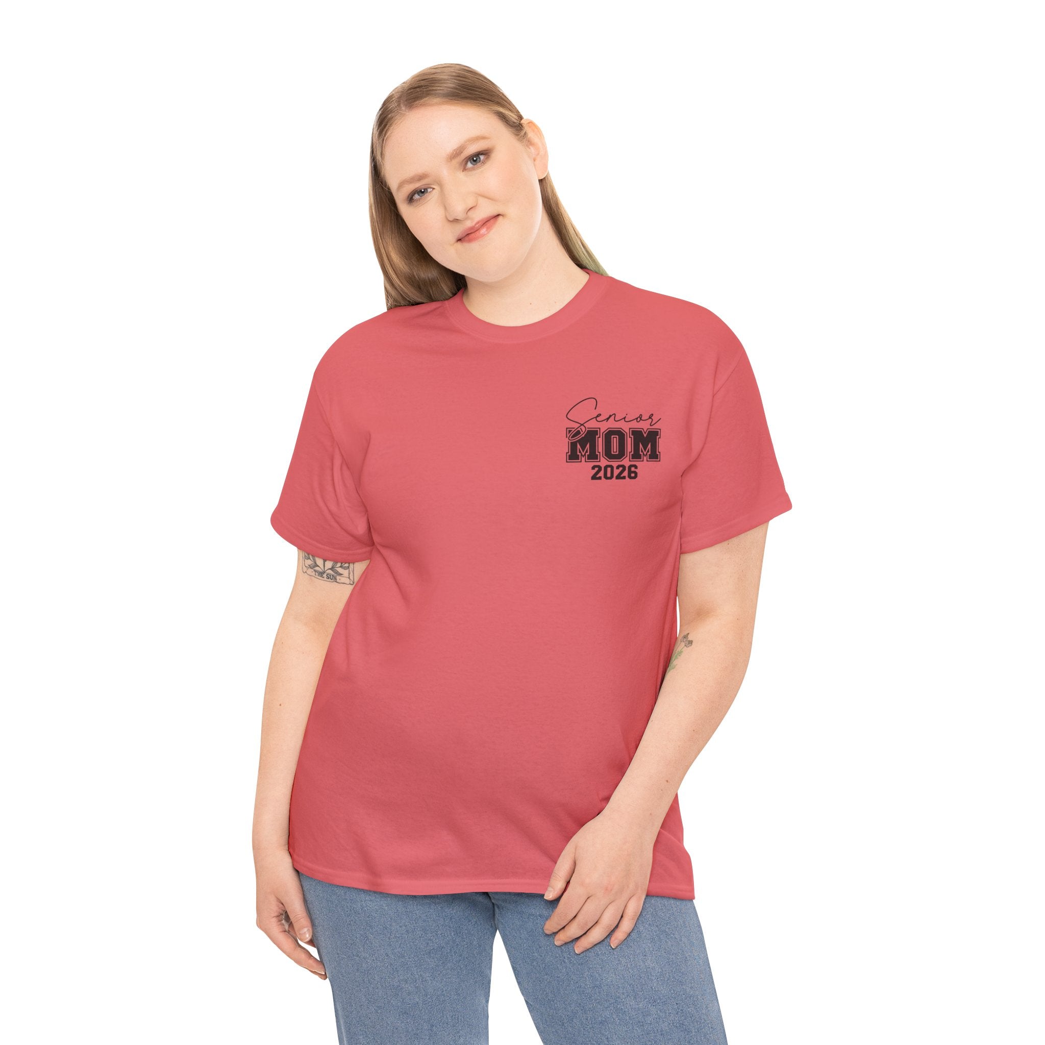 Senior Mom 2026 Front & Back T-Shirt | Proud Mom Graduation Tee | Class of 2026 Parent Shirt | Cr8tive Designs