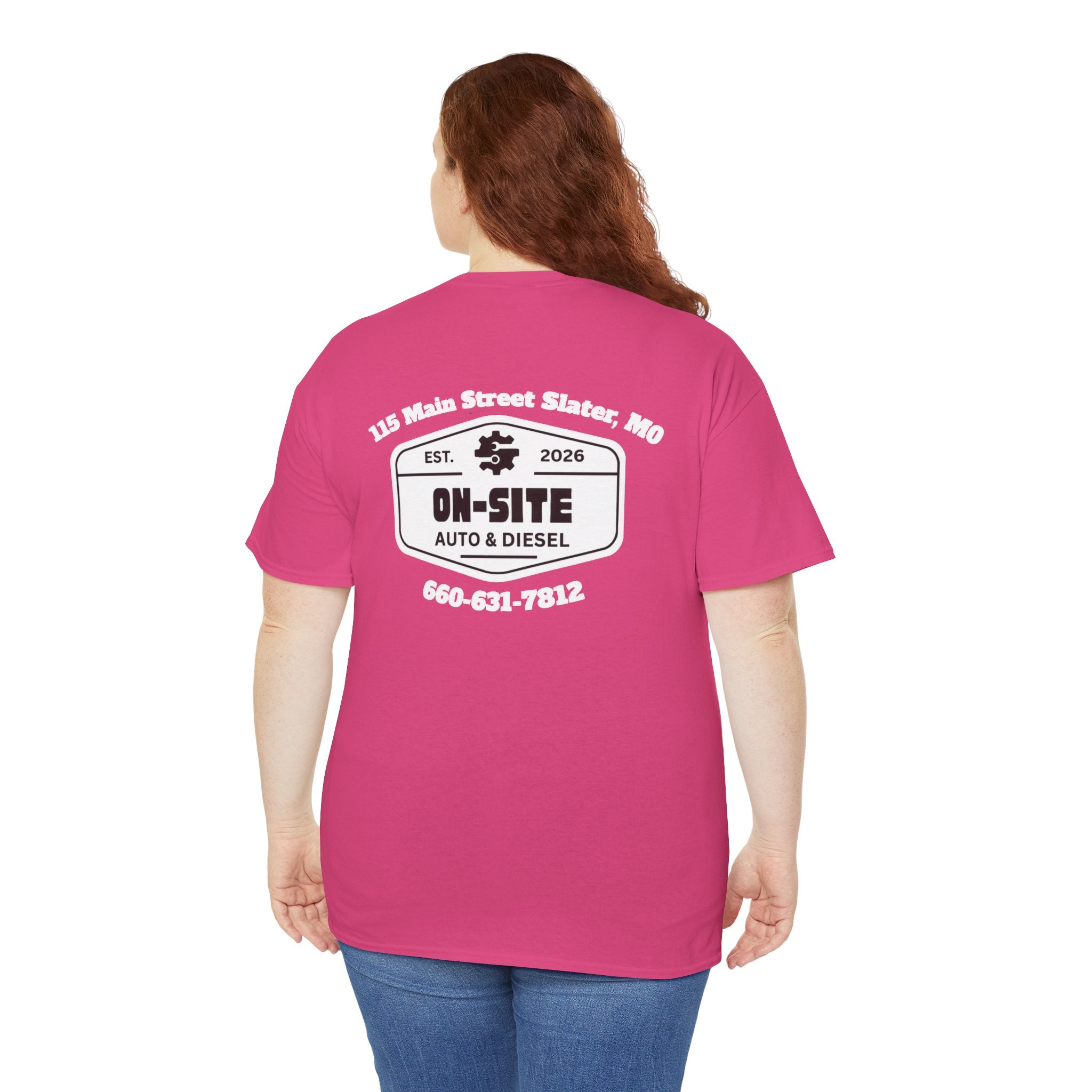 On-Site Auto & Diesel Logo T-Shirt | Local Business Work Shirt | Cr8tive Designs