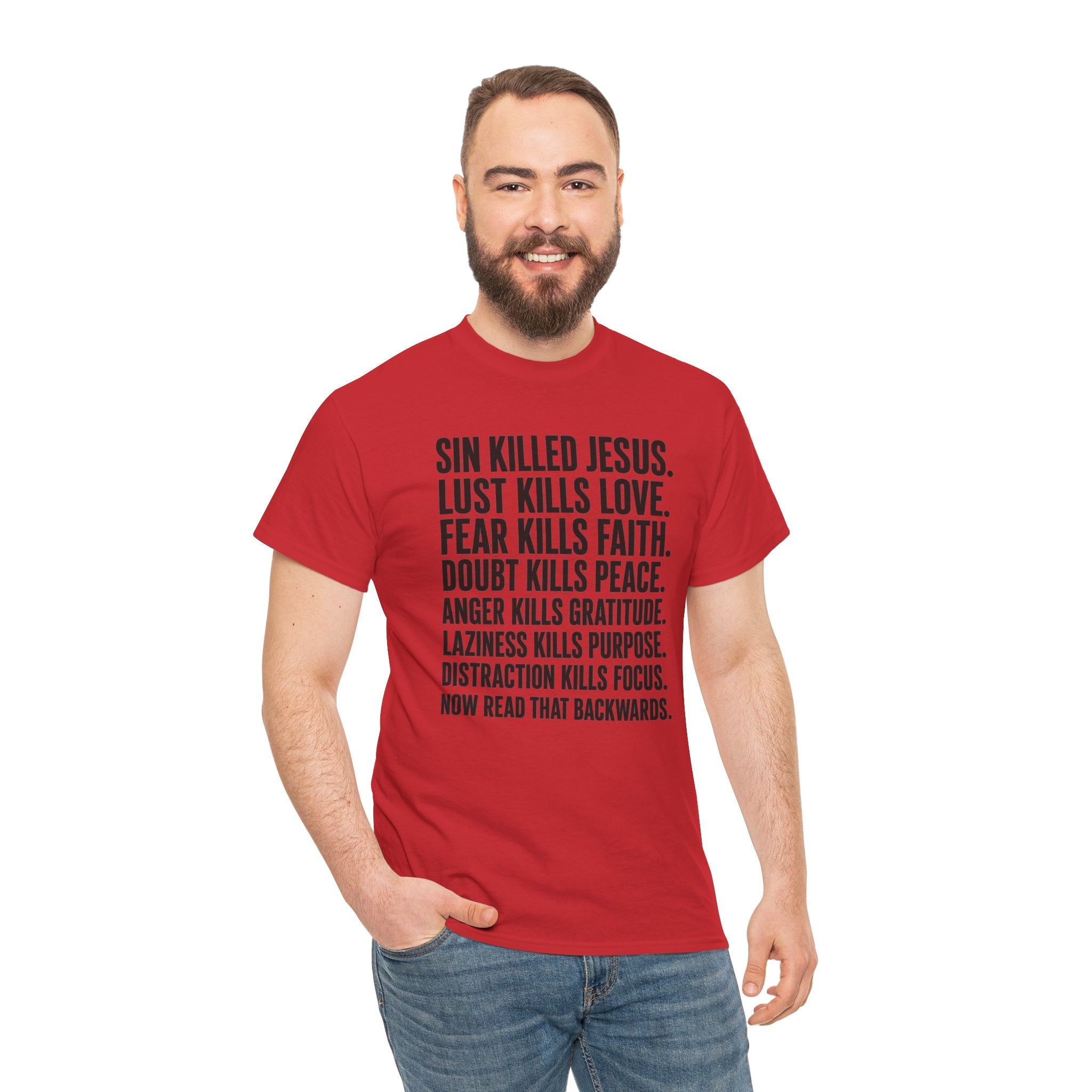 Now Read That Backwards | Bold Christian Faith Statement T-Shirt | Cr8tive Designs