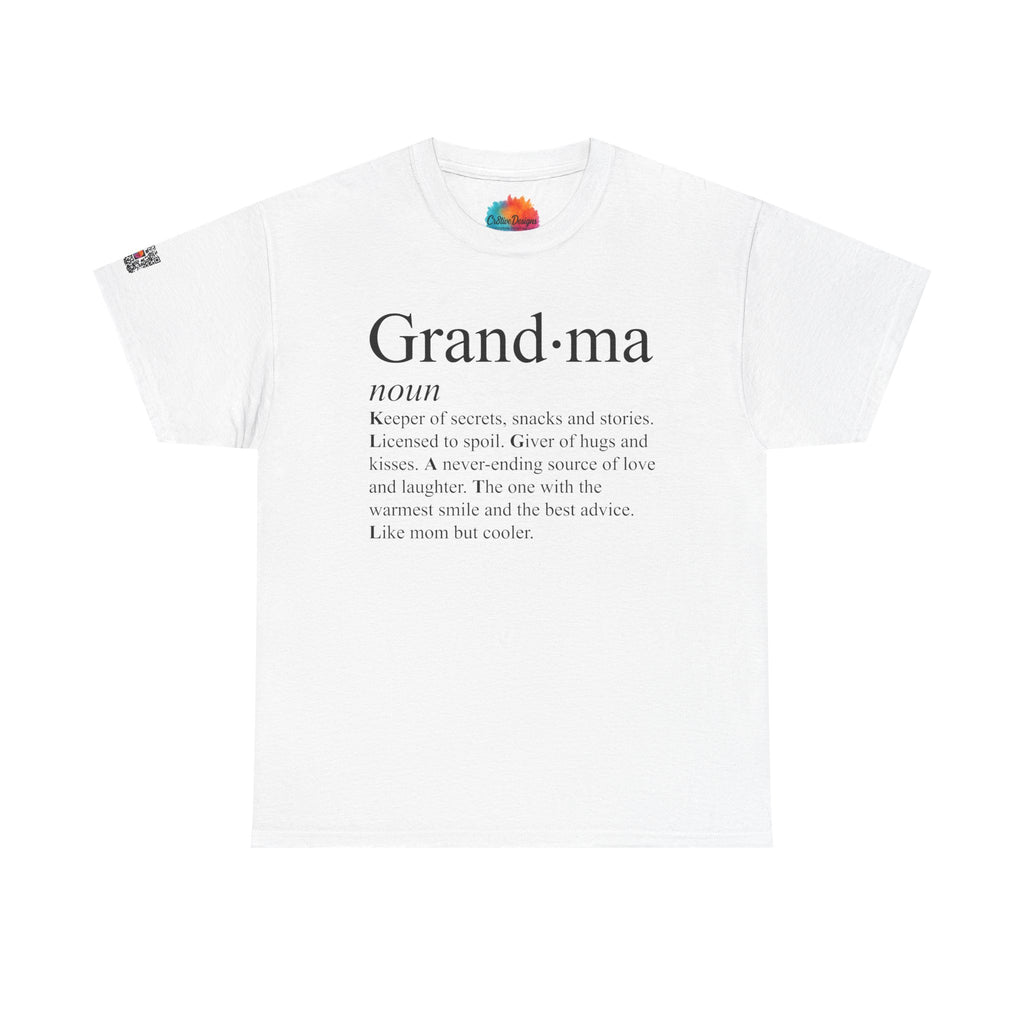 Grandma Definition Shirt – Sweet & Sentimental Gift for Grandma, Cozy Graphic Tee | Cr8tive Designs
