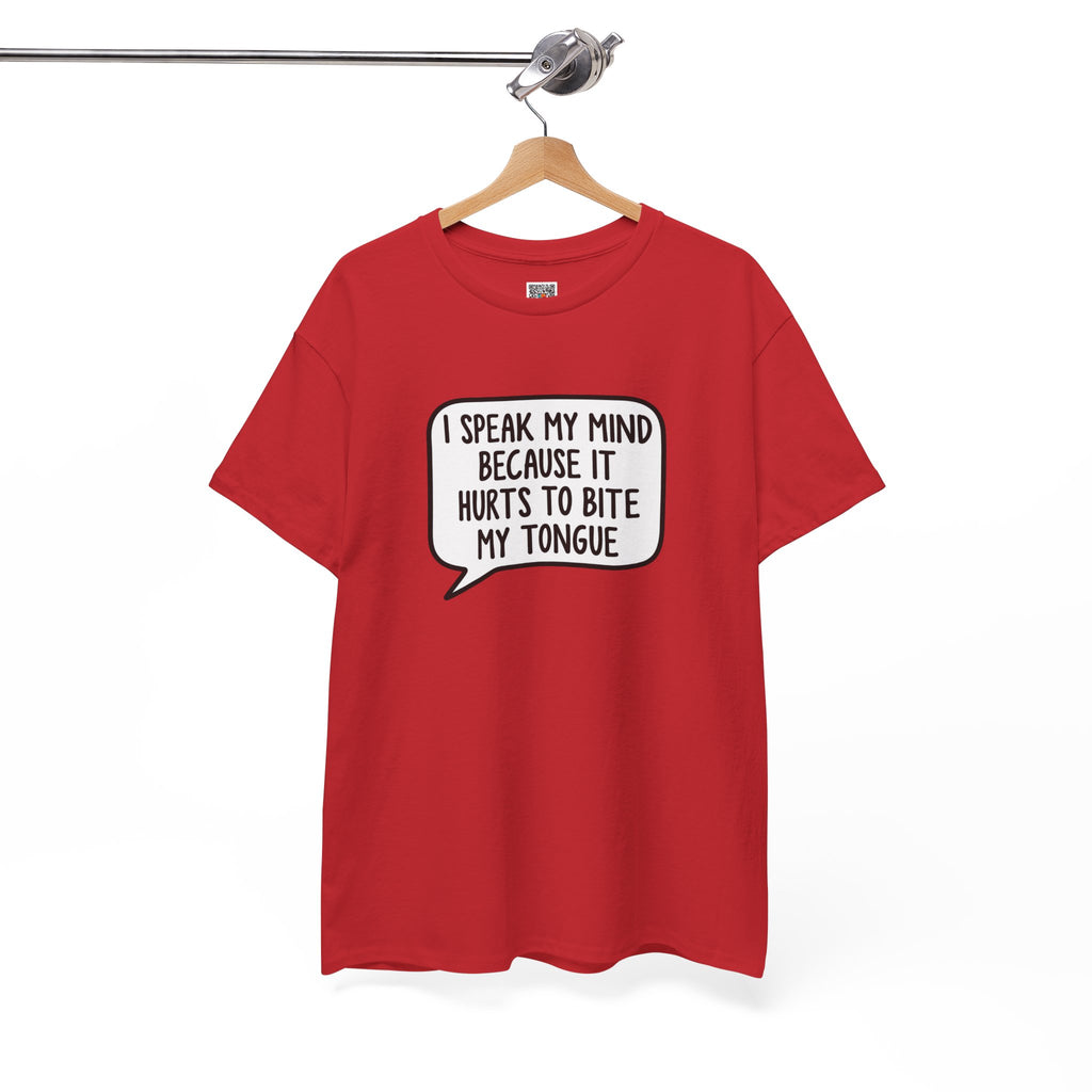 I Speak My Mind | Funny Sarcastic Speech Bubble Shirt | Cr8tive Designs
