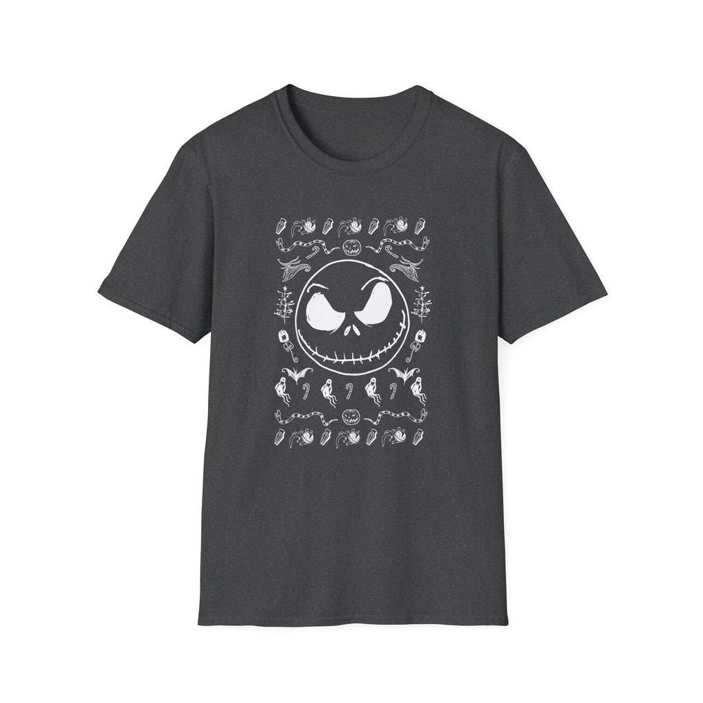 Jack Skellington Skull T-Shirt | Halloween Gothic Horror Tee | Cr8tive Designs