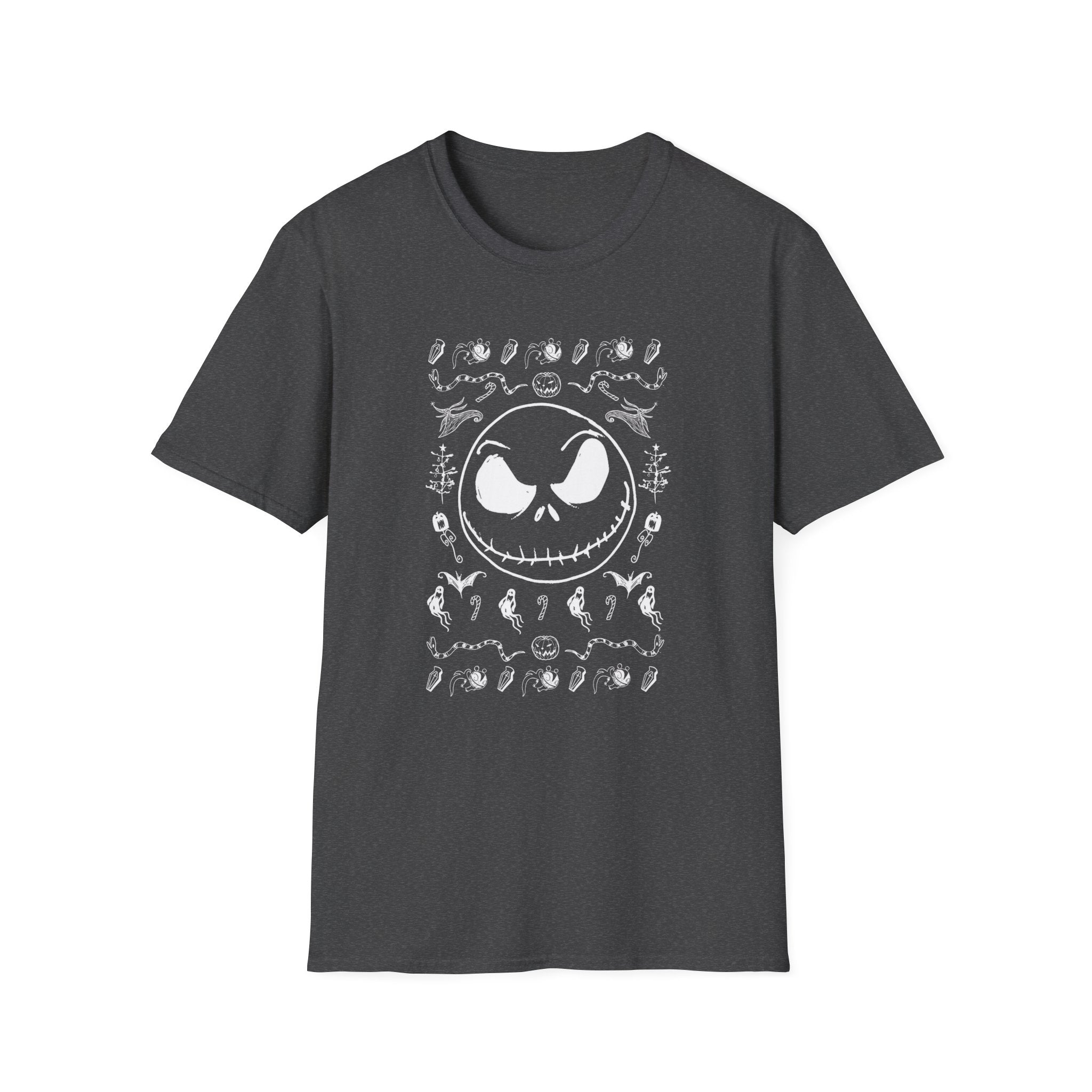 Jack Skellington Skull T-Shirt | Halloween Gothic Horror Tee | Cr8tive Designs