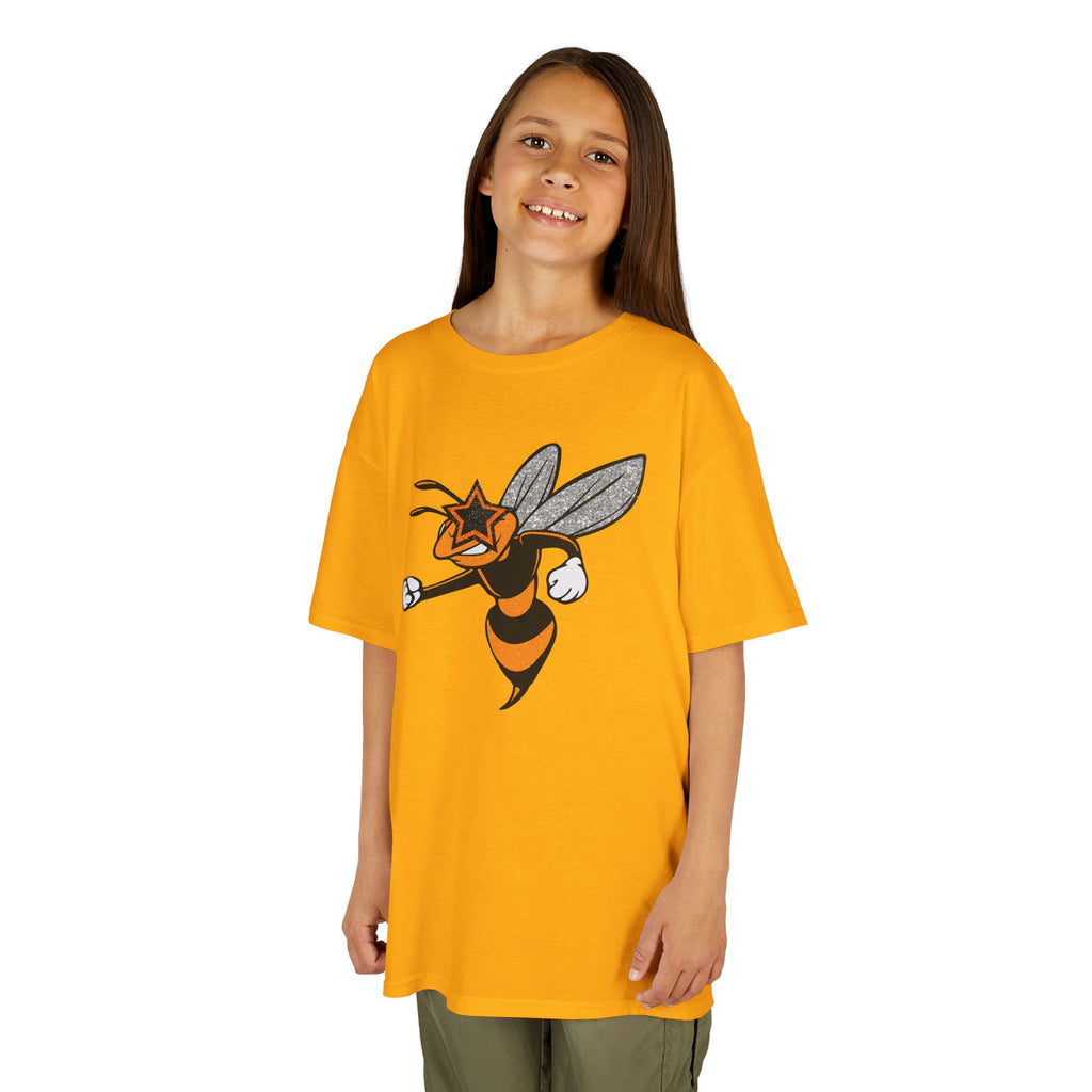 Hornet Mascot Youth Graphic T-Shirt | School Spirit Mascot Tee | Cr8tive Designs