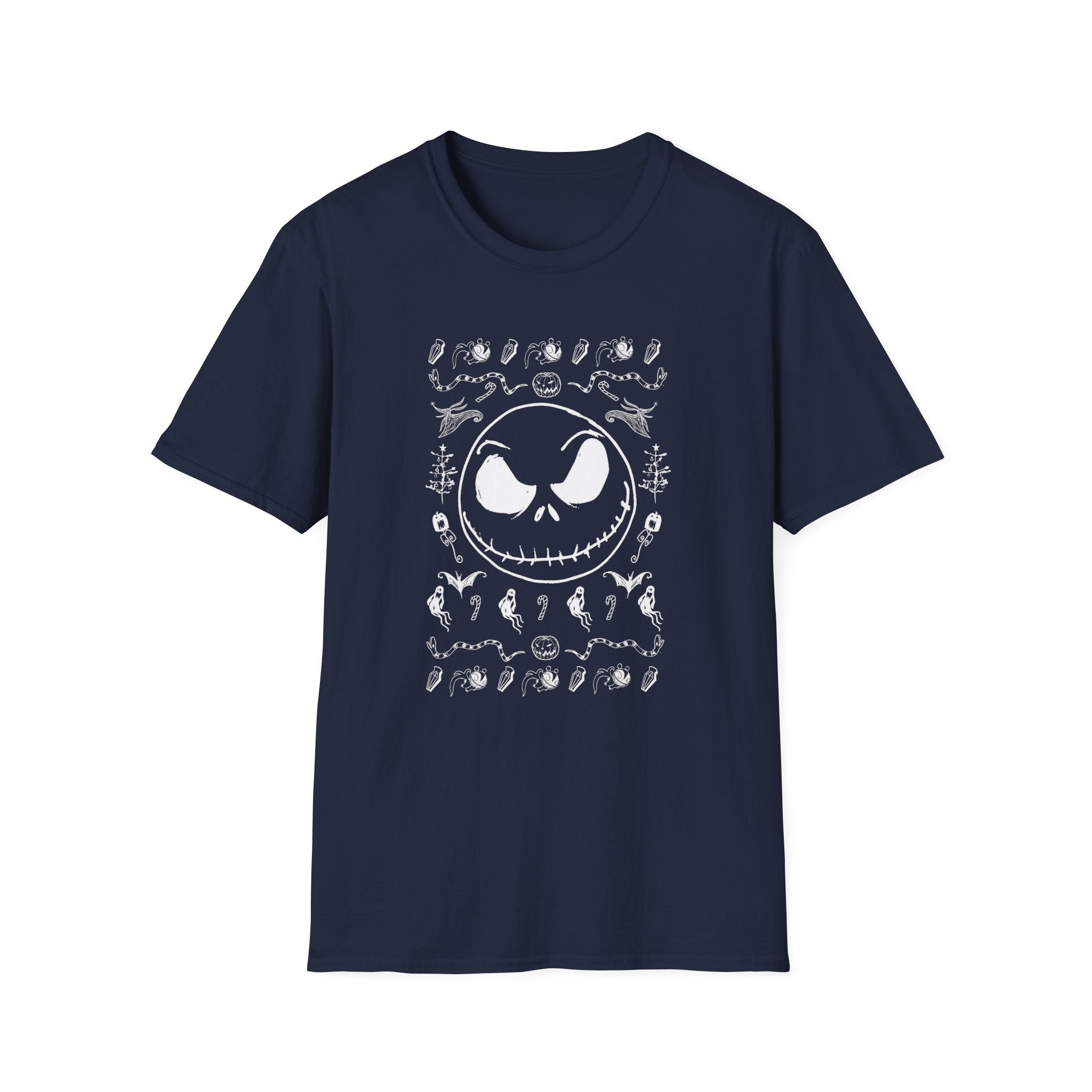 Jack Skellington Skull T-Shirt | Halloween Gothic Horror Tee | Cr8tive Designs