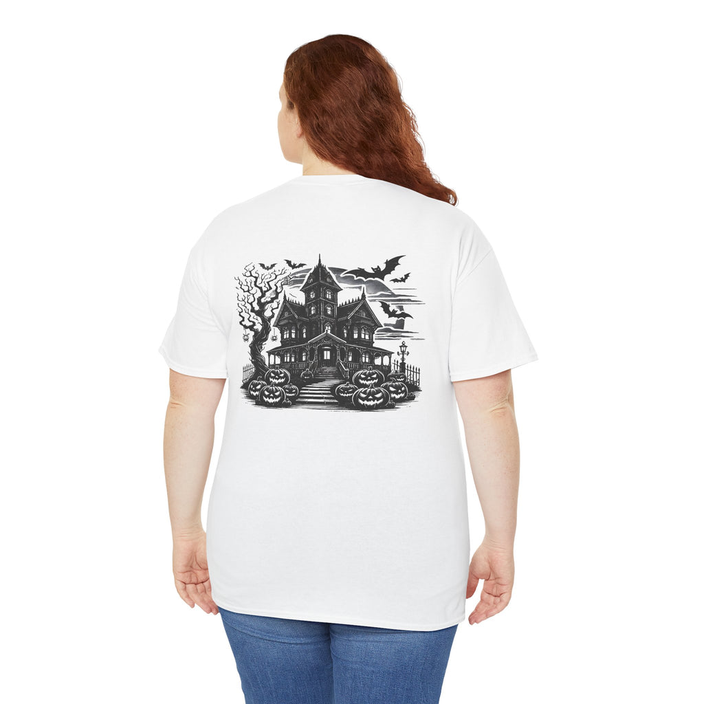 Haunted House Halloween Graphic T-Shirt | Gothic Spooky Victorian Tee | Cr8tive Designs