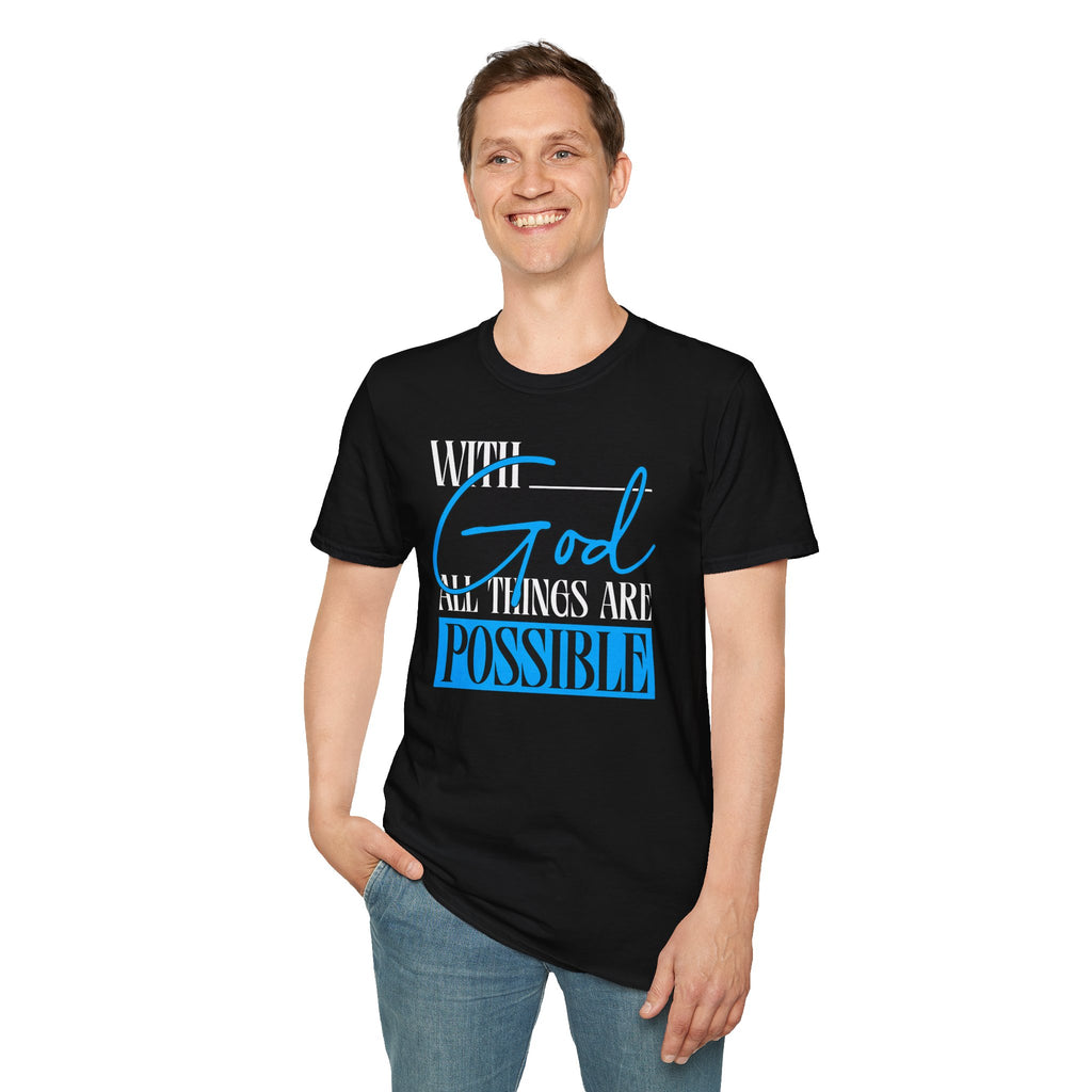 God All Things Are Possible T-Shirt — Inspirational Christian Faith Tee| Cr8tive Designs