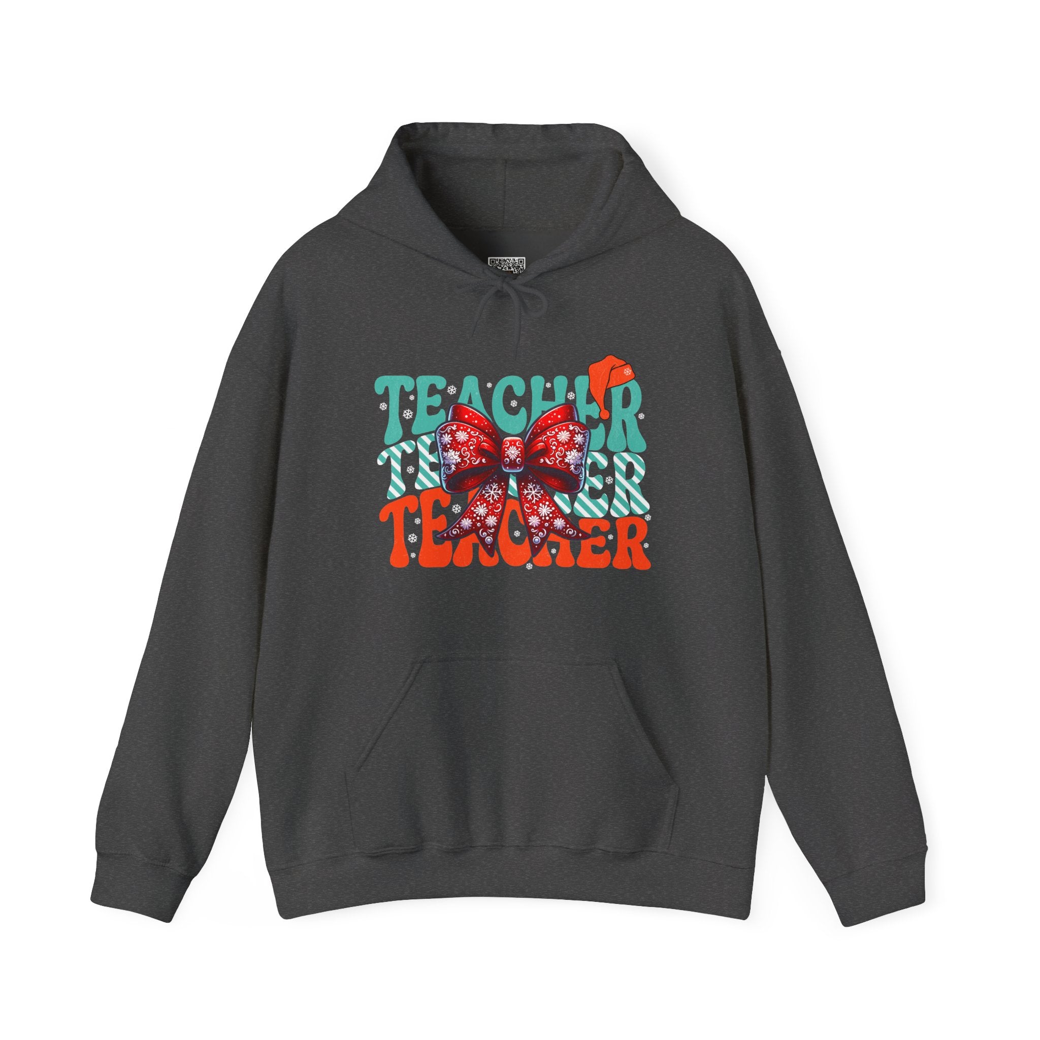 Teacher | Festive Christmas Bow Hoodie | Cr8tive Designs