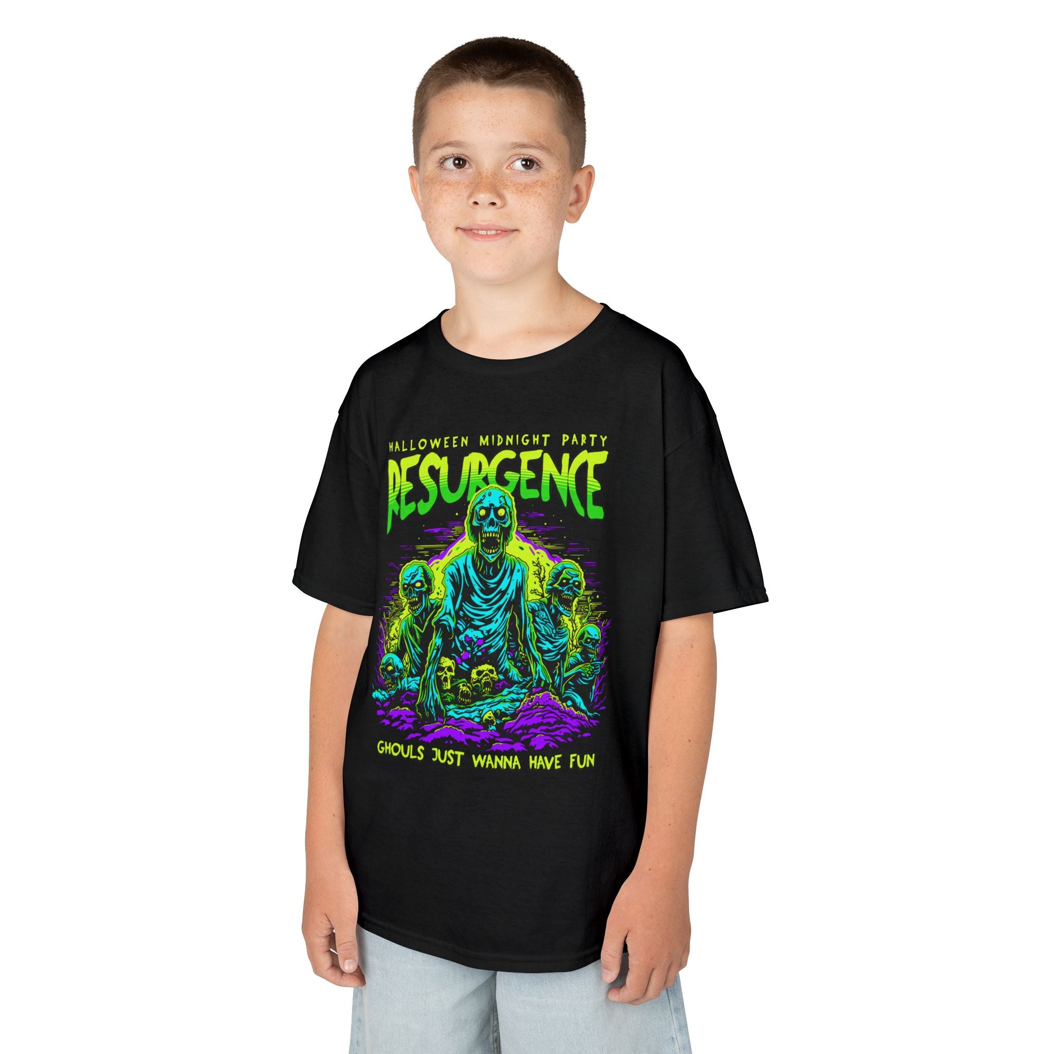 Kids Tee | Neon Zombie "Resurgence" Graphic Shirt | Cr8tive Designs