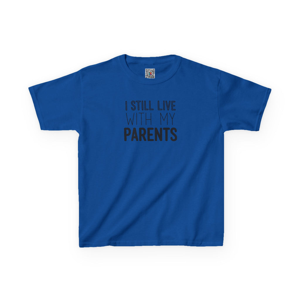 I Still Live With My Parents Youth Tee | Funny Kids Graphic T-Shirt | Cr8tive Designs