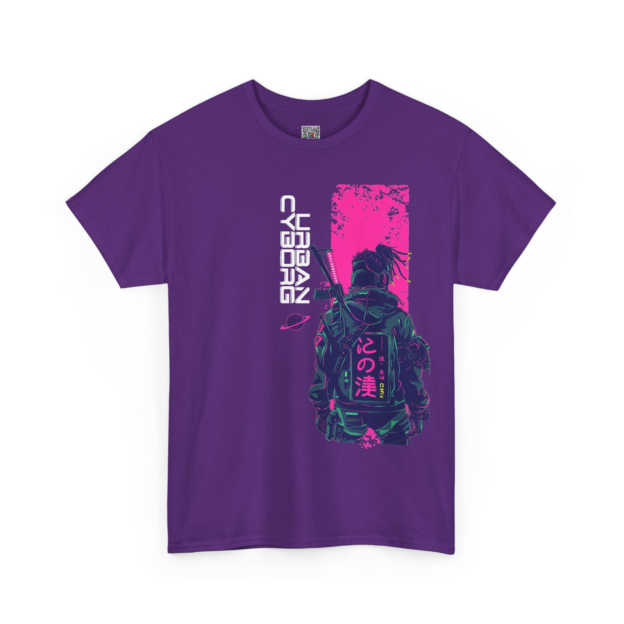 Urban Cyborg | Neon Cyberpunk Tshirt Design | Cr8tive Designs