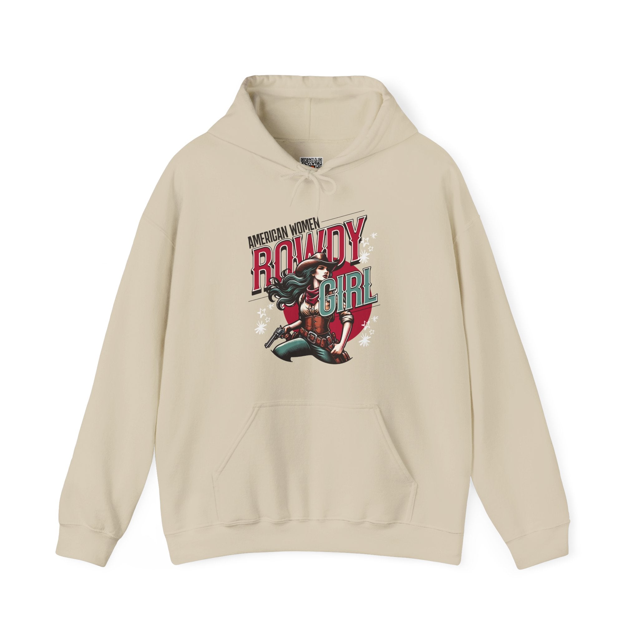 American Women Rowdy Girl | Western Cowgirl Hoodie | Cr8tive Designs