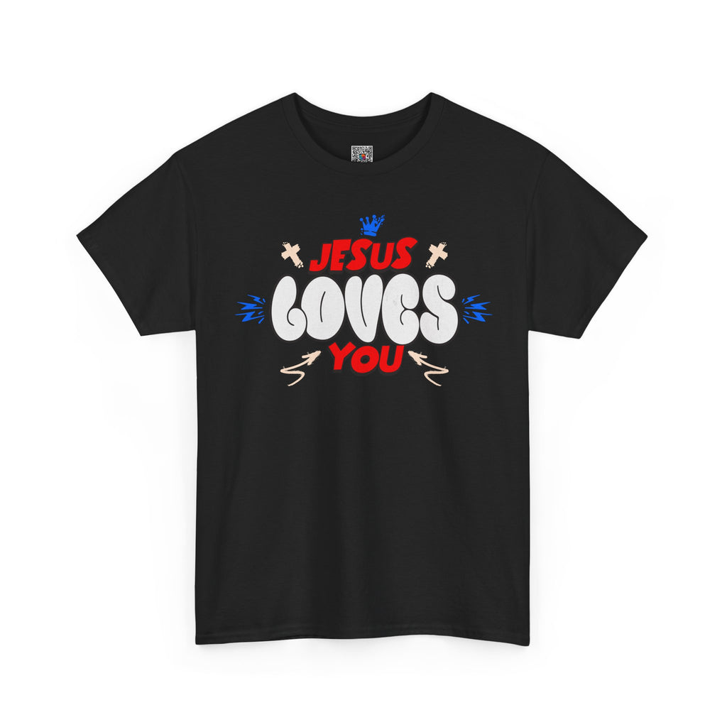 Jesus Loves You T-Shirt | Christian Faith Graphic Tee | Cr8tive Designs