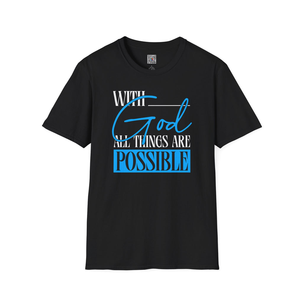 God All Things Are Possible T-Shirt — Inspirational Christian Faith Tee| Cr8tive Designs