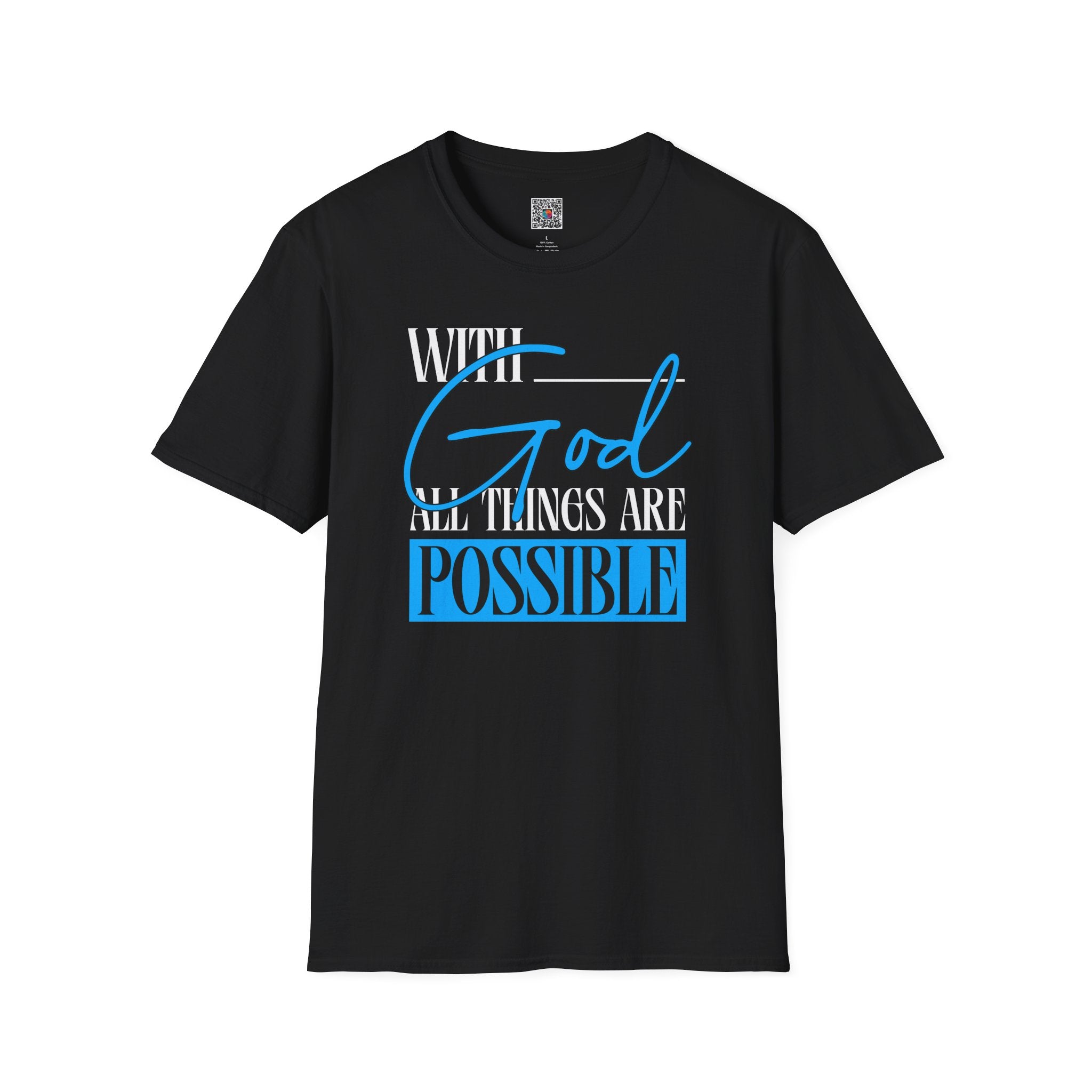 God All Things Are Possible T-Shirt — Inspirational Christian Faith Tee| Cr8tive Designs