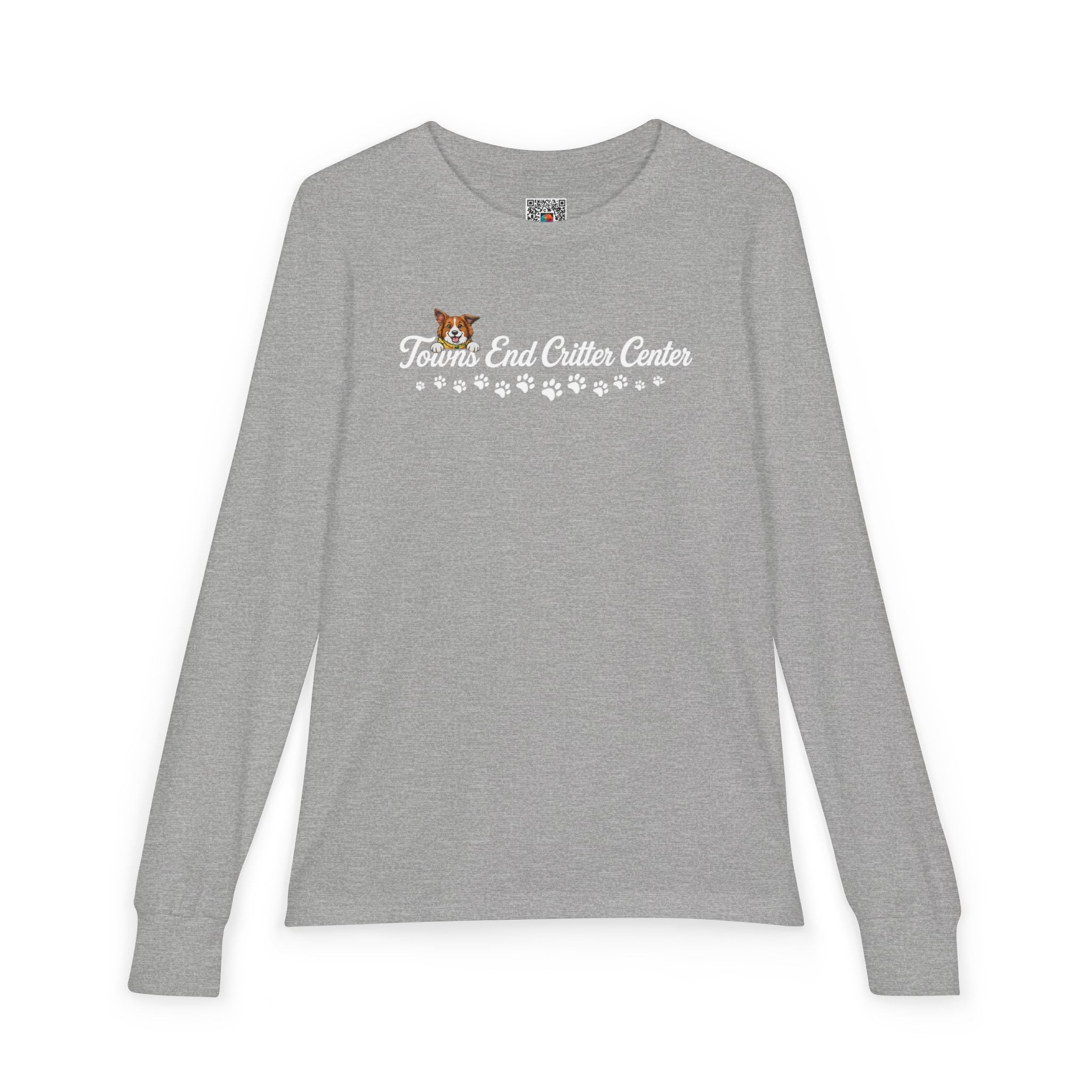 Towns End Critter Center Long Sleeve T-Shirt | Custom Pet Boarding & Grooming Graphic Tee | Cr8tive Designs