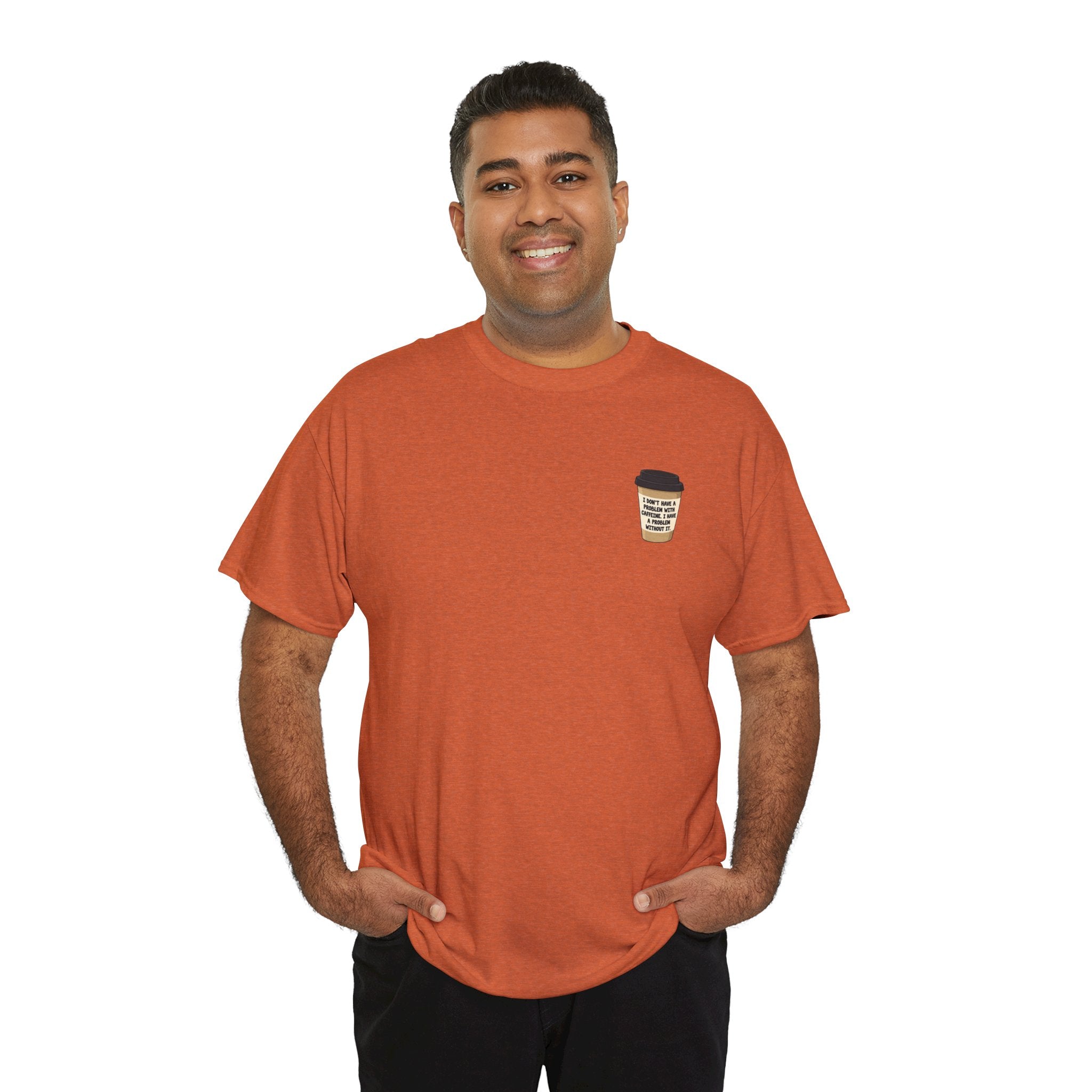 I don't have a problem with Caffeine | Minimalist Coffee Lover T-Shirt | Cr8tive Designs