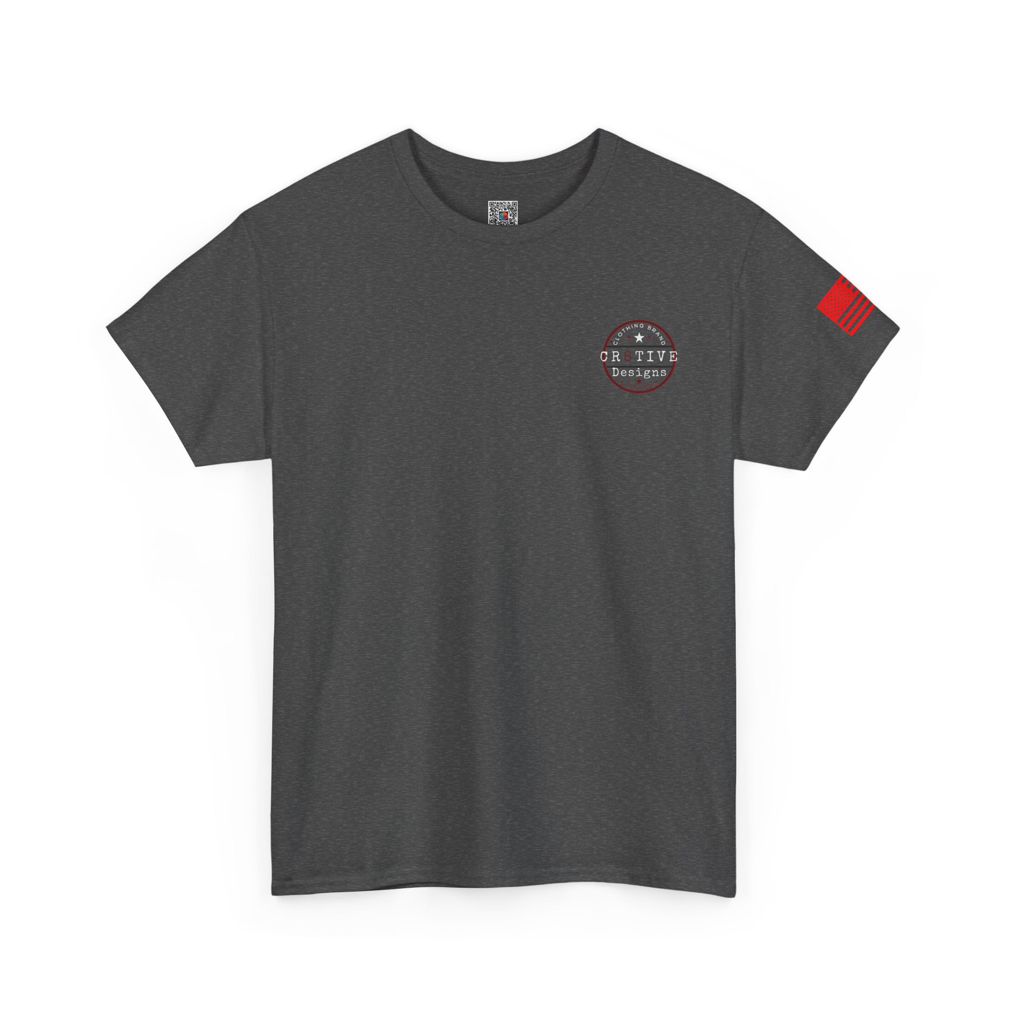 Red Logo Badge Graphic Tee/Cr8tive Designs