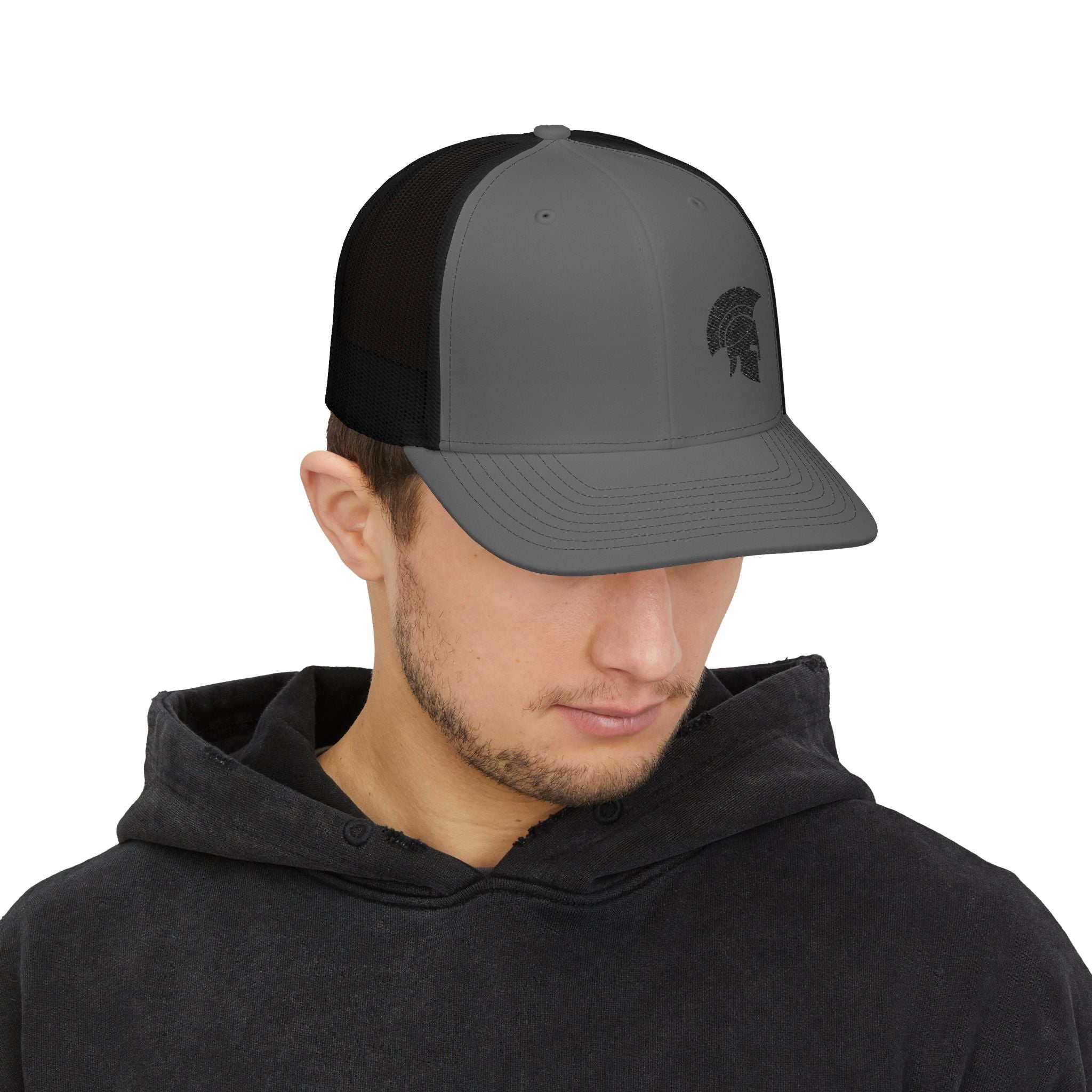 Embroidered Spartan Trucker Cap/Cr8tive Designs