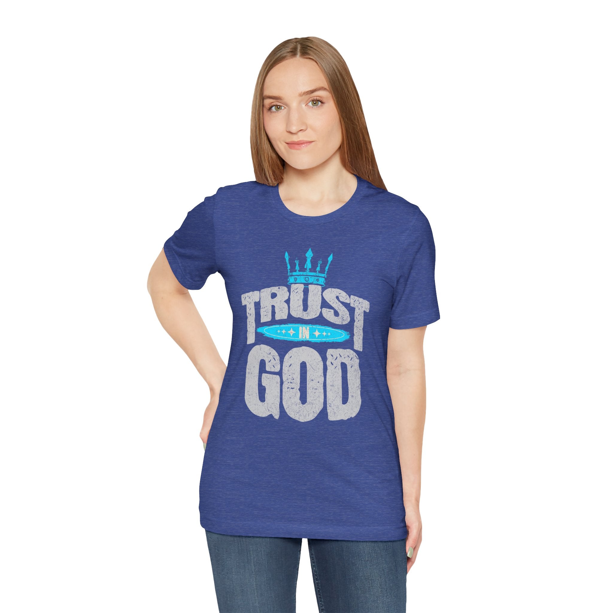 Trust in God T-Shirt | Faith Graphic Tee with Crown Design| Cr8tive Designs