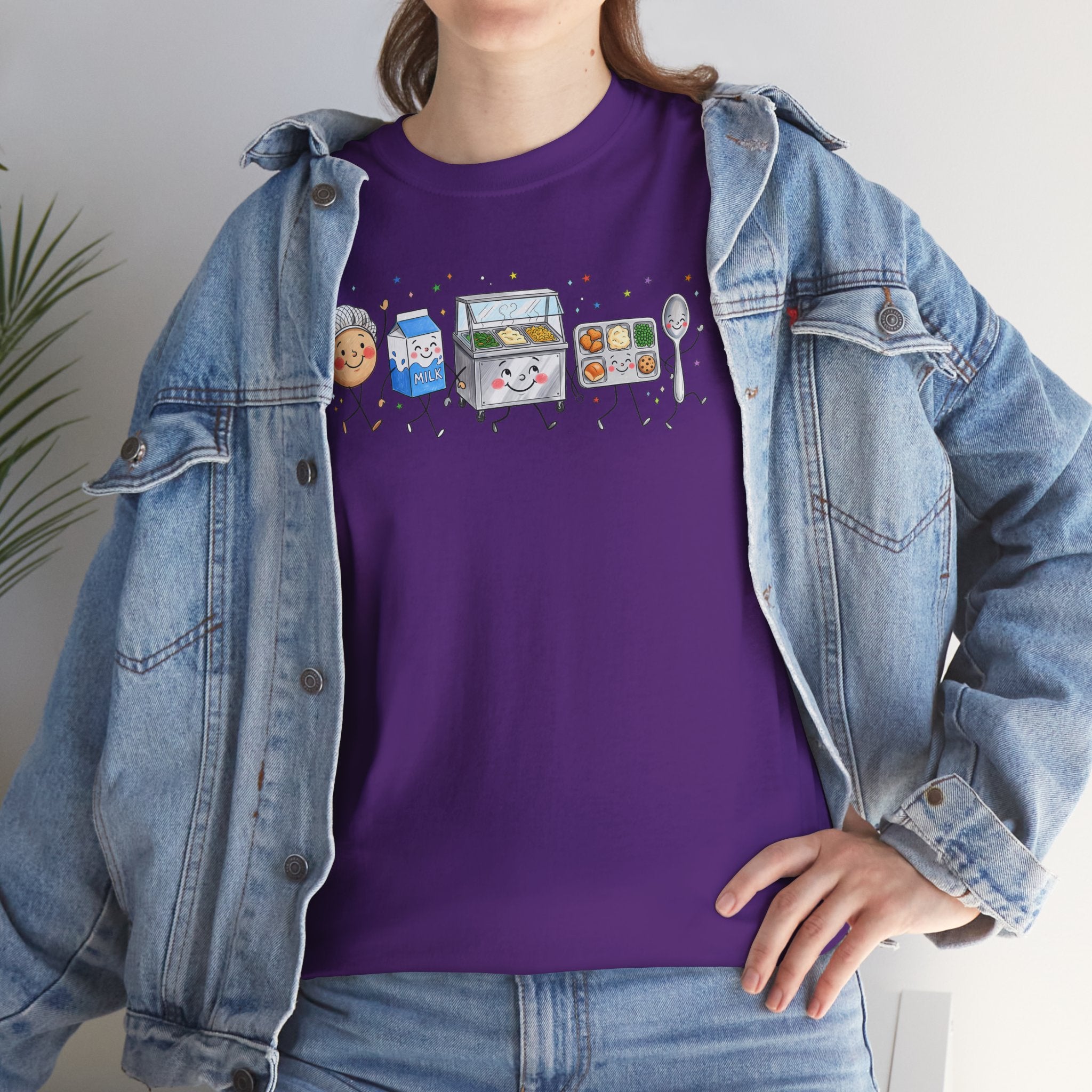 Lunch Crew Graphic Tee | Cute Foodie Character T-Shirt | Cr8tive Designs