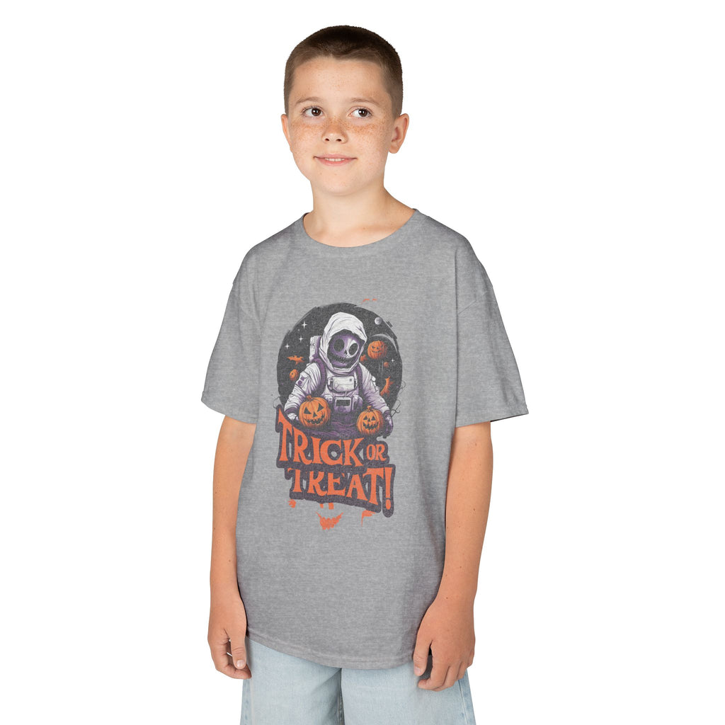 Kids Halloween 'Trick or Treat' Astronaut T‑Shirt | Cr8tive Designs