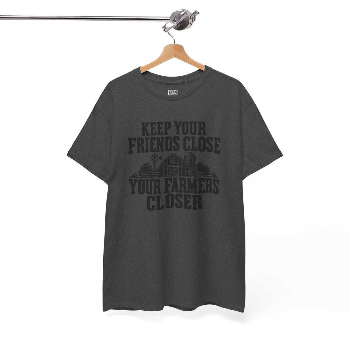 Keep Your Friends Close Your Farmers Closer T-Shirt | Rustic Barn Agriculture Tee | Cr8tive Designs