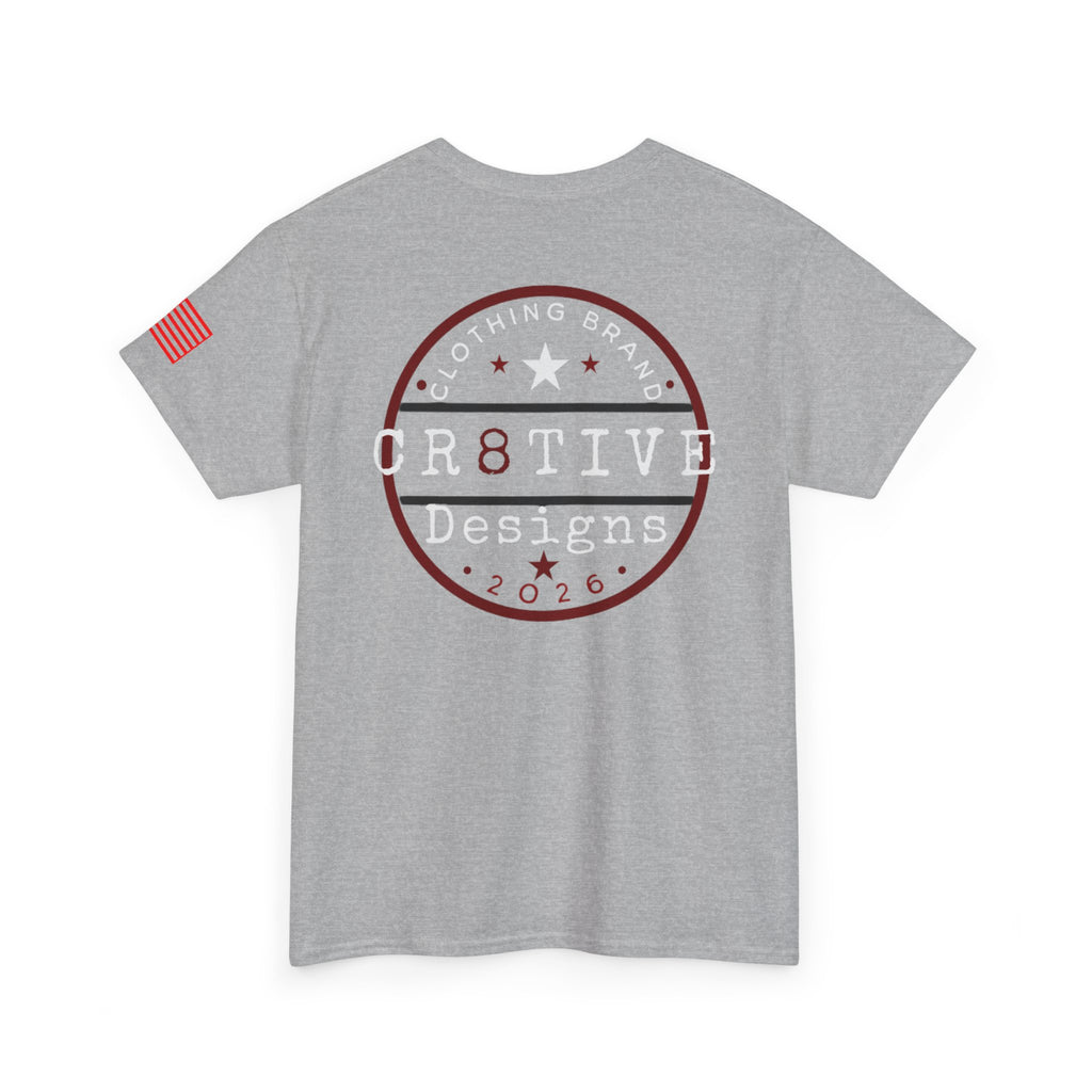 Red Logo Badge Graphic Tee/Cr8tive Designs