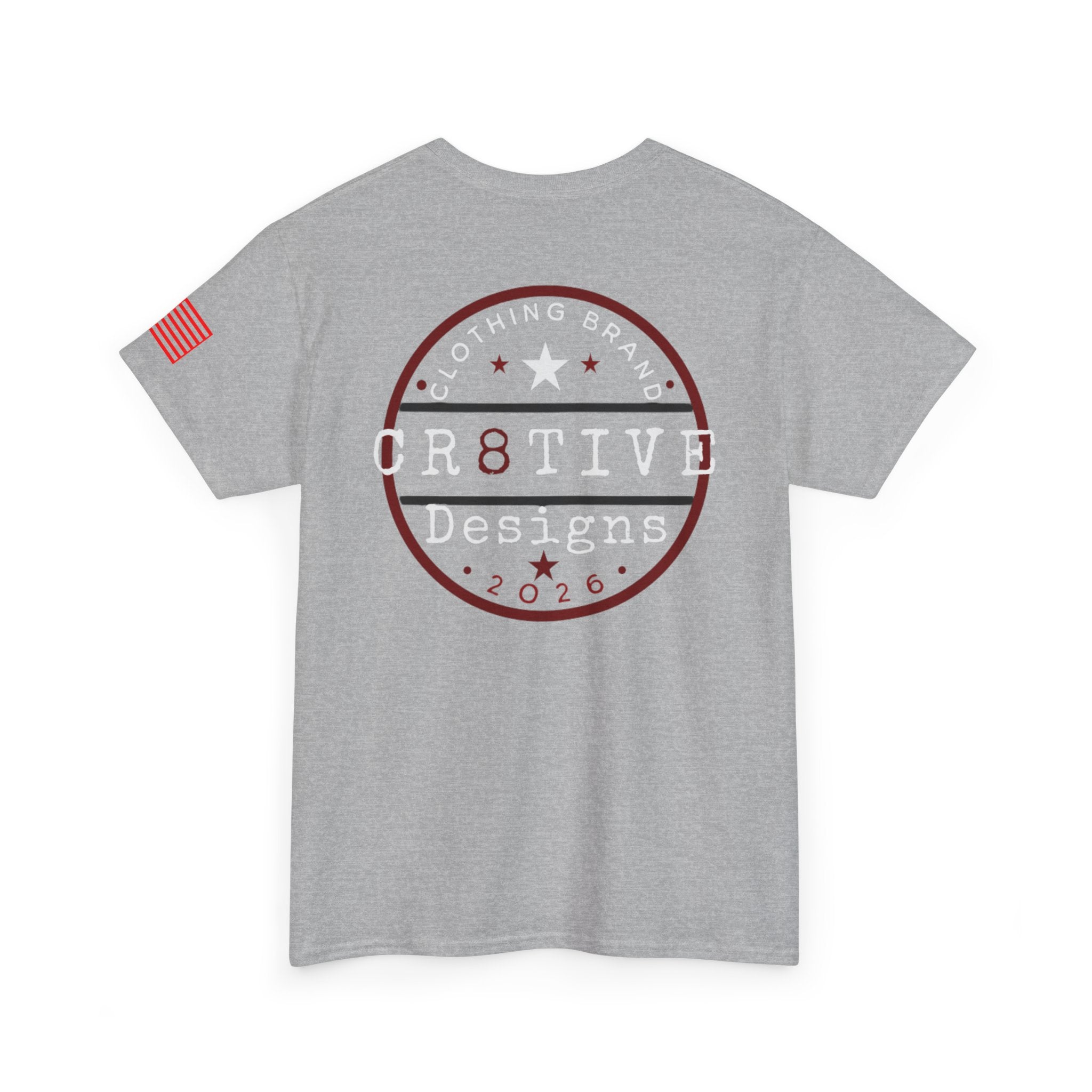 Red Logo Badge Graphic Tee/Cr8tive Designs